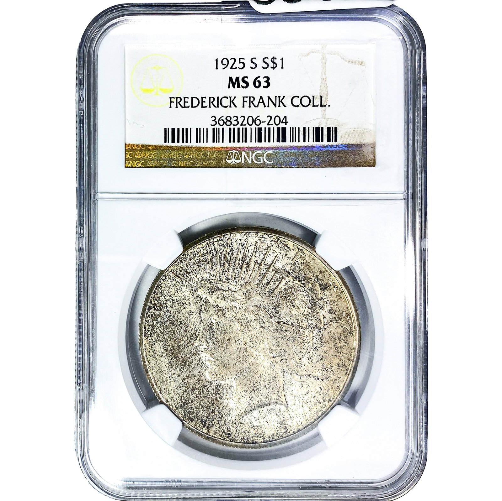 1925-S Silver Peace Dollar NGC MS63 (1 of 2)