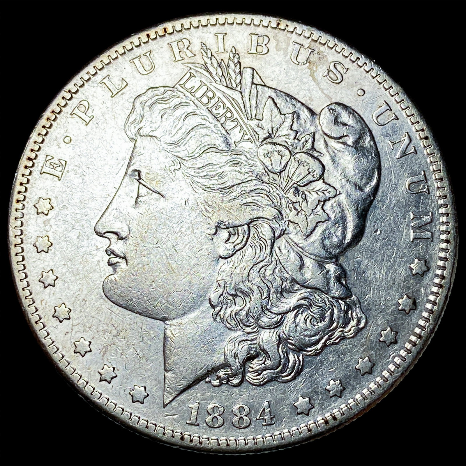 1884-S Silver Morgan Dollar NEARLY UNCIRCULATED: 1884-S Silver Morgan Dollar NEARLY UNCIRCULATED
