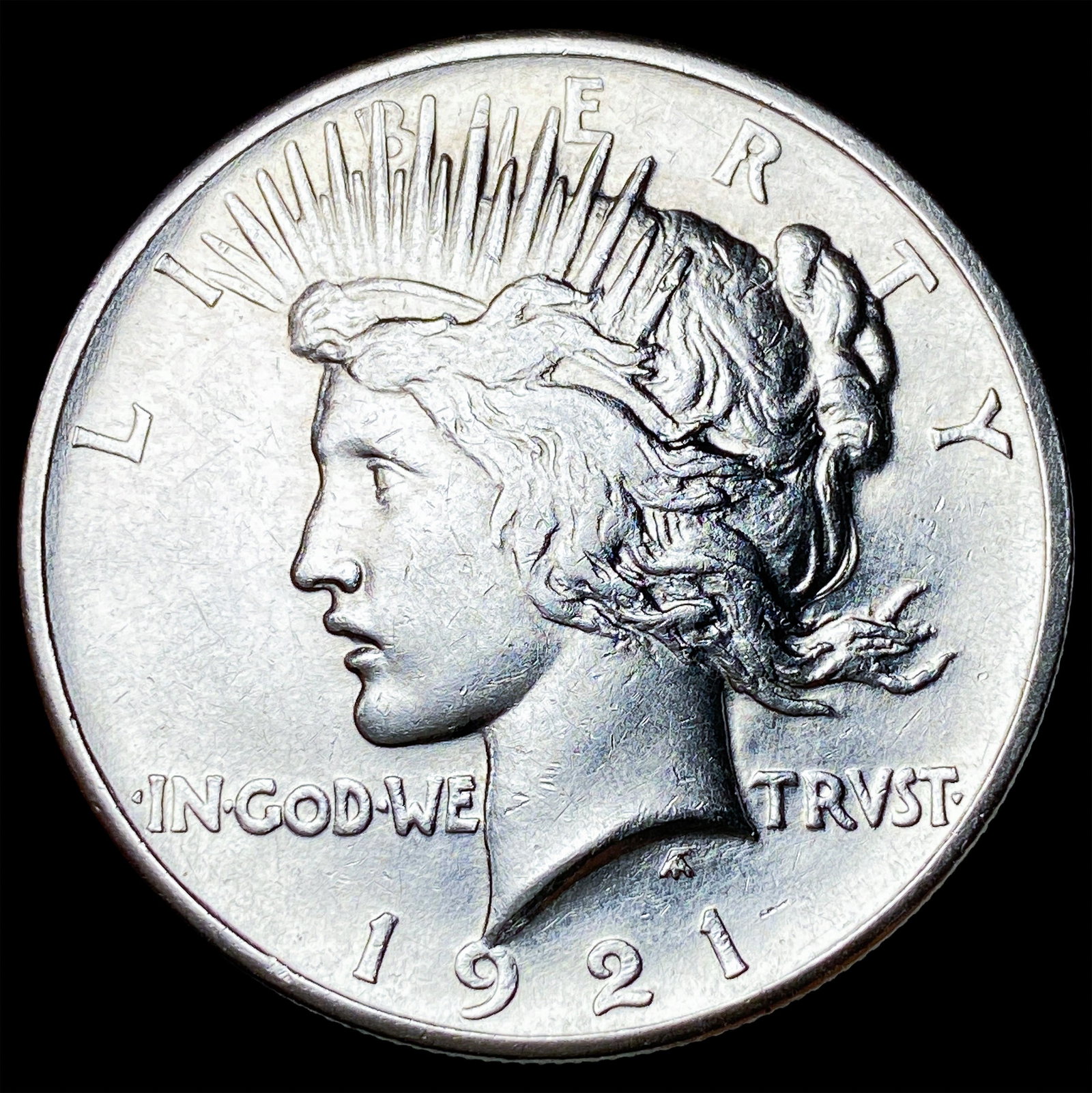 1921 Silver Peace Dollar CLOSELY UNCIRCULATED: 1921 Silver Peace Dollar CLOSELY UNCIRCULATED