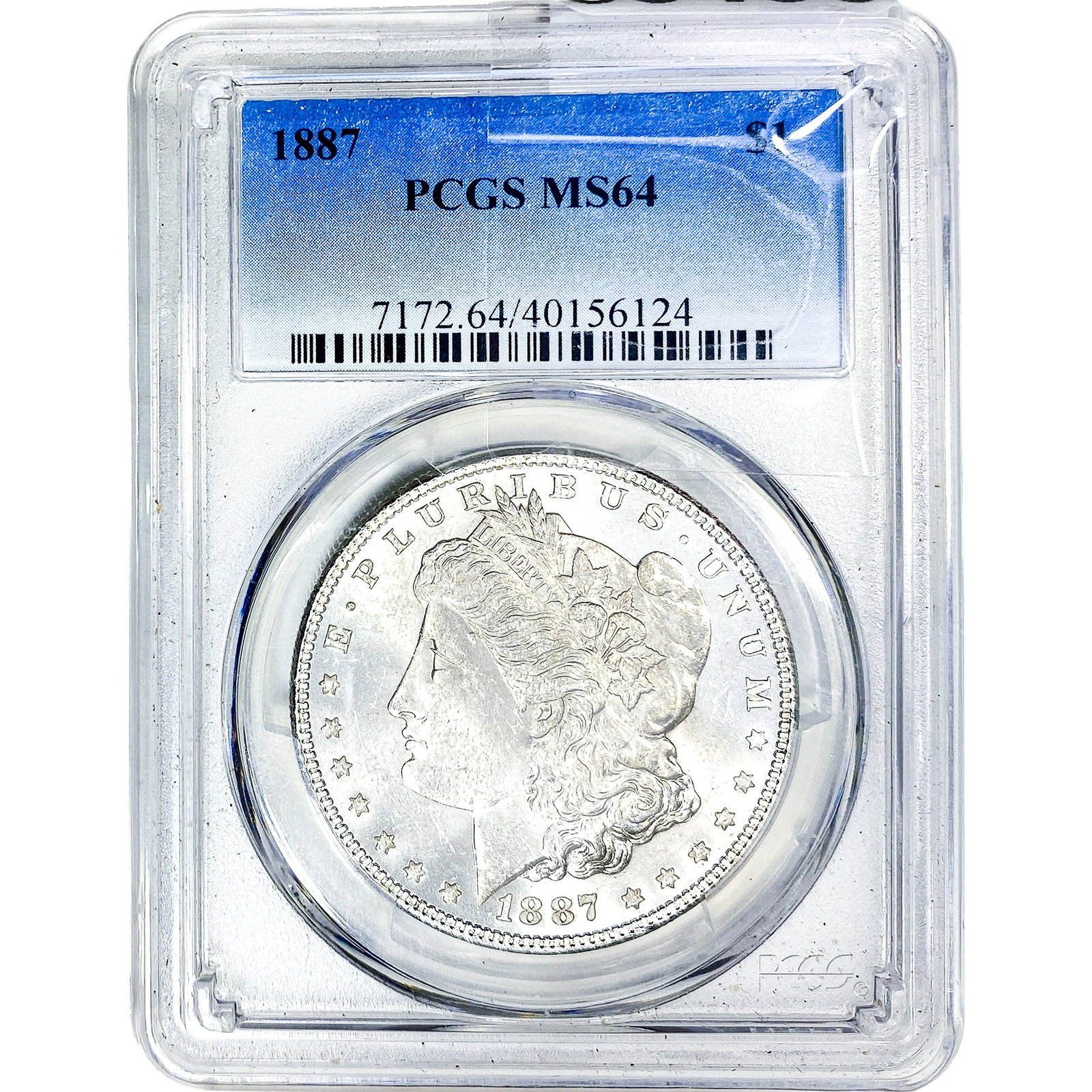 1887 Morgan Silver Dollar PCGS MS64: 1887 Morgan Silver Dollar PCGS MS64