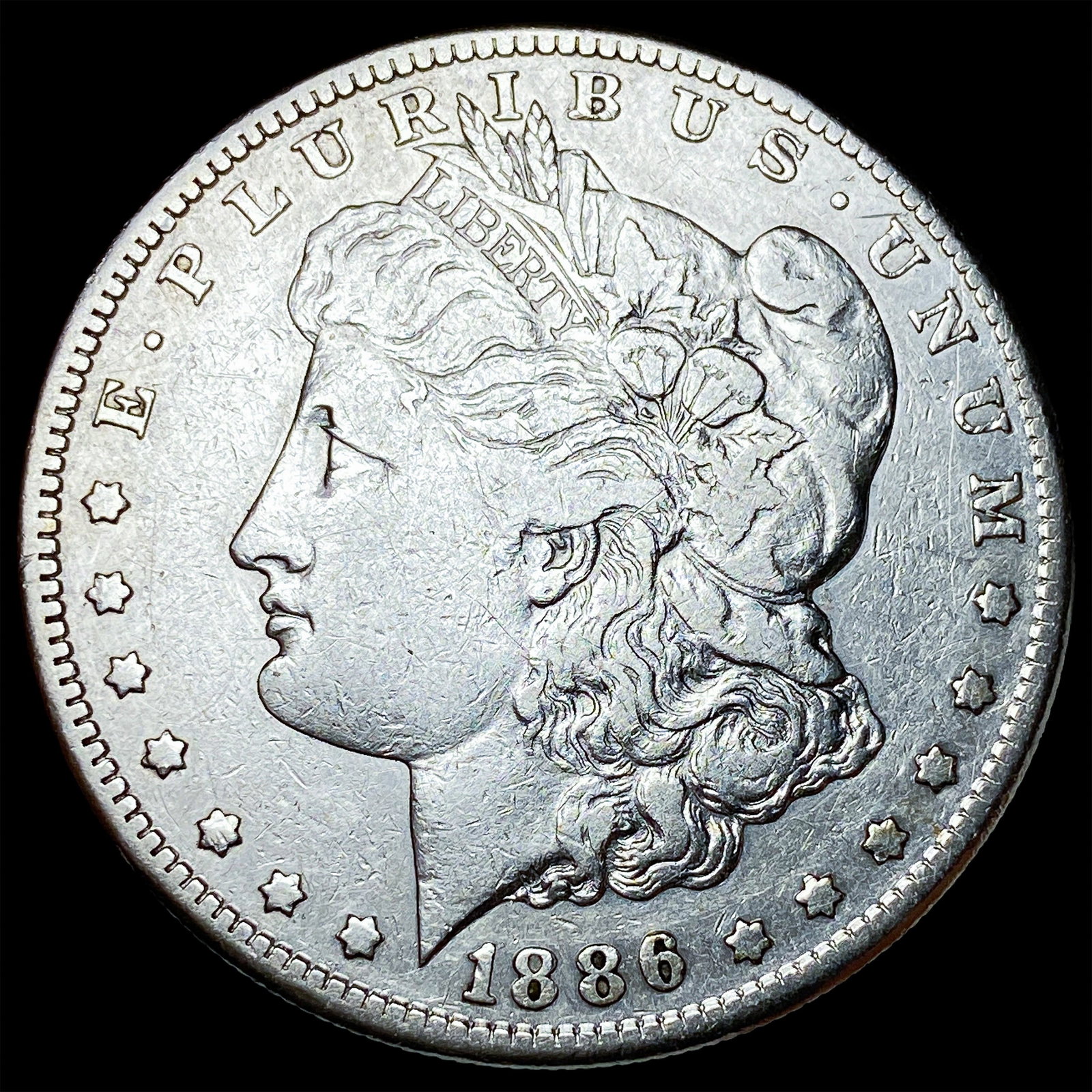 1886-S Silver Morgan Dollar LIGHTLY CIRCULATED: 1886-S Silver Morgan Dollar LIGHTLY CIRCULATED
