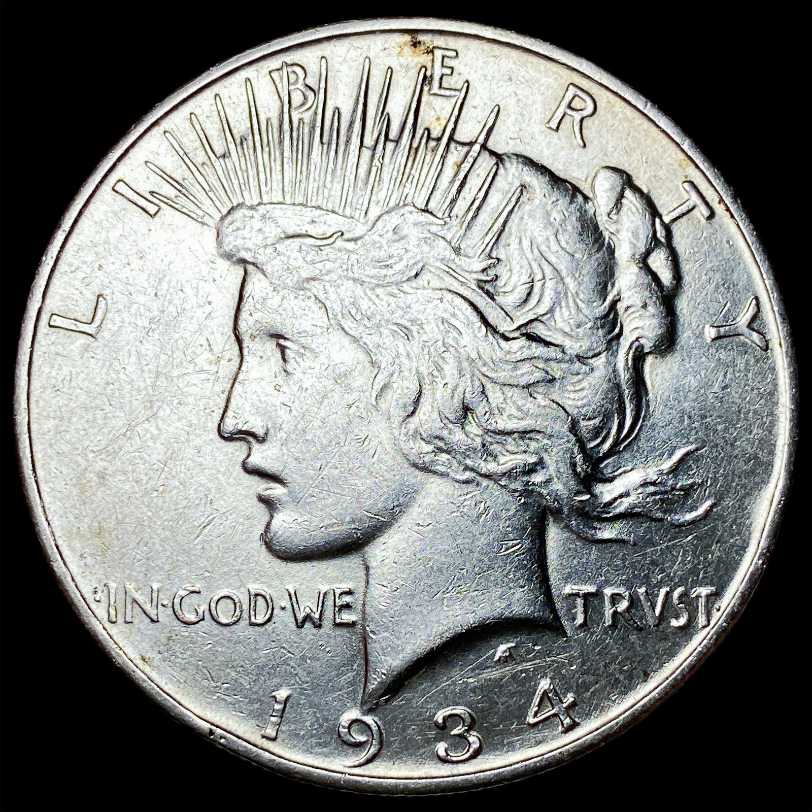 1934-D Silver Peace Dollar CLOSELY UNCIRCULATED: 1934-D Silver Peace Dollar CLOSELY UNCIRCULATED