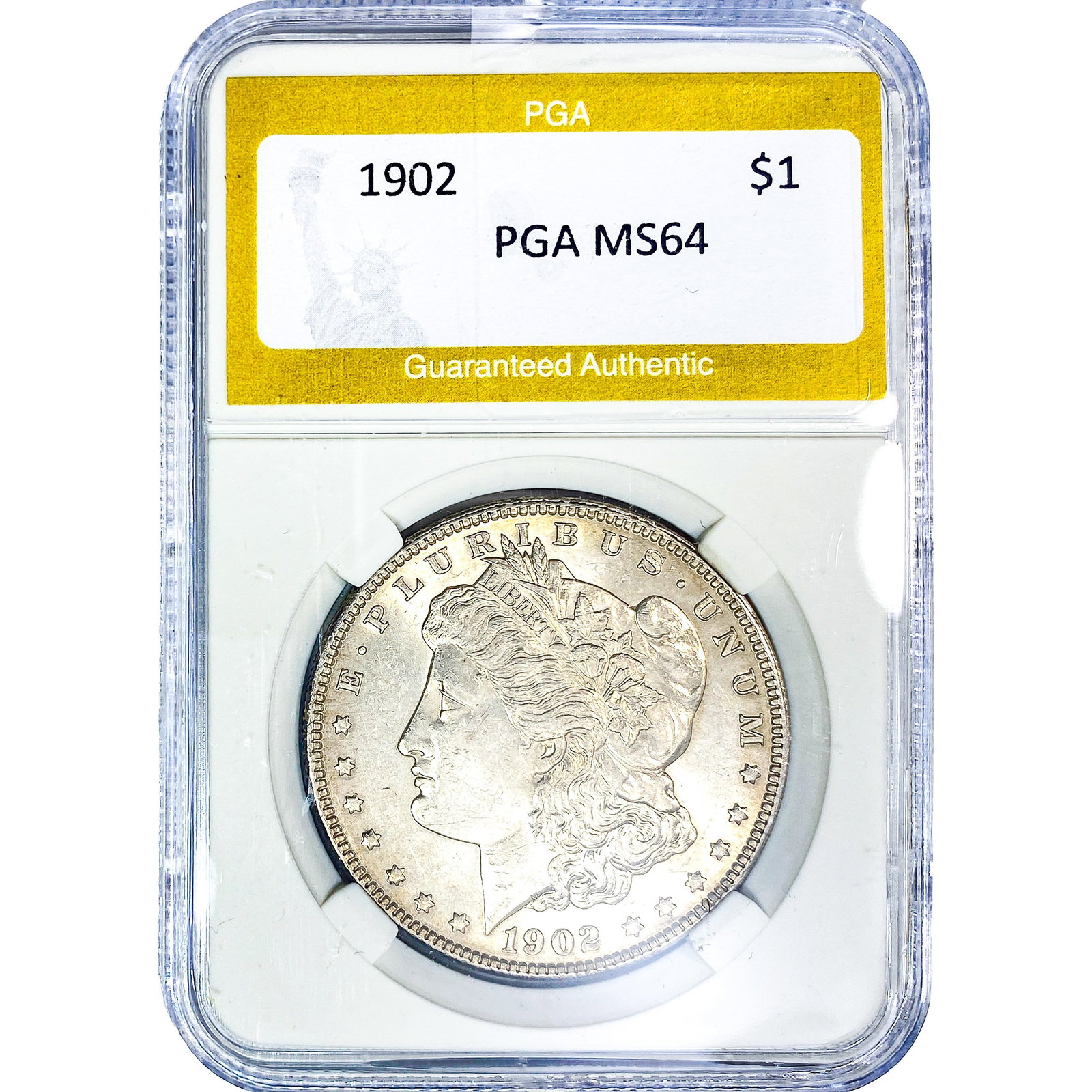 1902 Morgan Silver Dollar PGA MS64: 1902 Morgan Silver Dollar PGA MS64