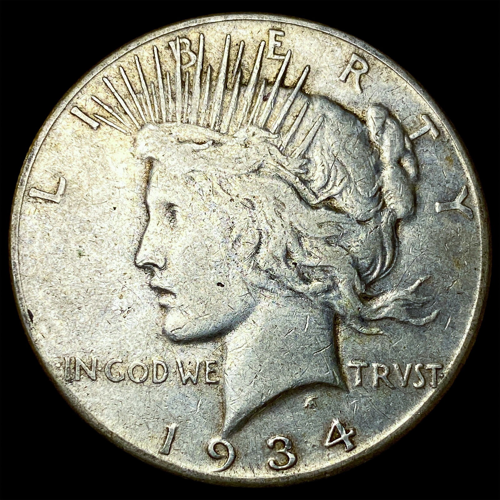 1934 Silver Peace Dollar LIGHTLY CIRCULATED: 1934 Silver Peace Dollar LIGHTLY CIRCULATED