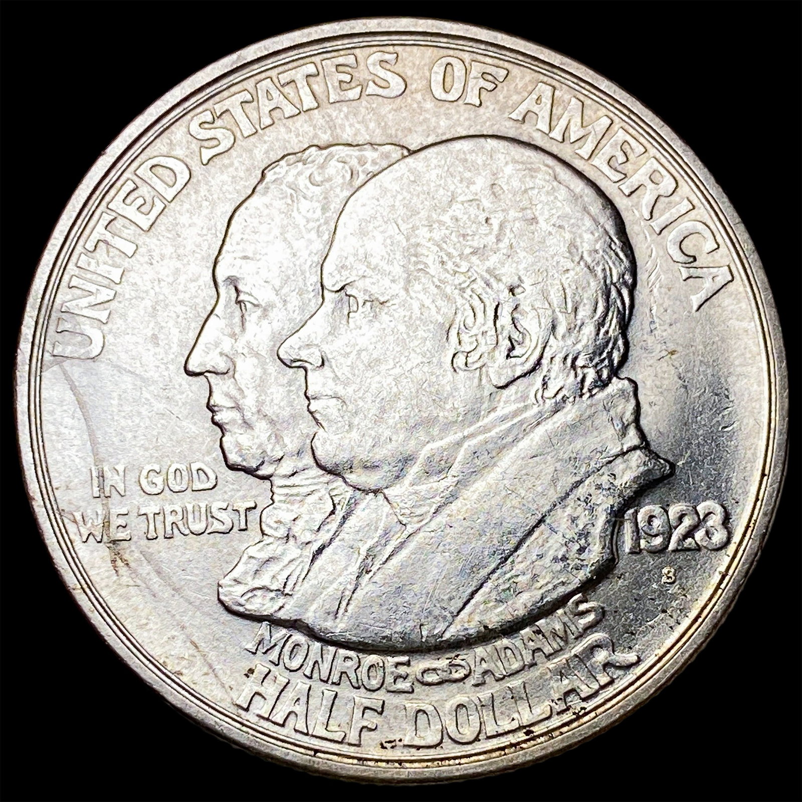 1923-S Silver Monroe Doctrine Half Dollar CHOICE BU (1 of 2)