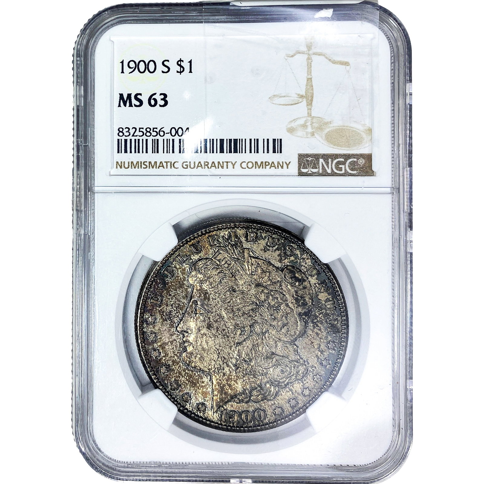 1900-S Morgan Silver Dollar NGC MS63: 1900-S Morgan Silver Dollar NGC MS63