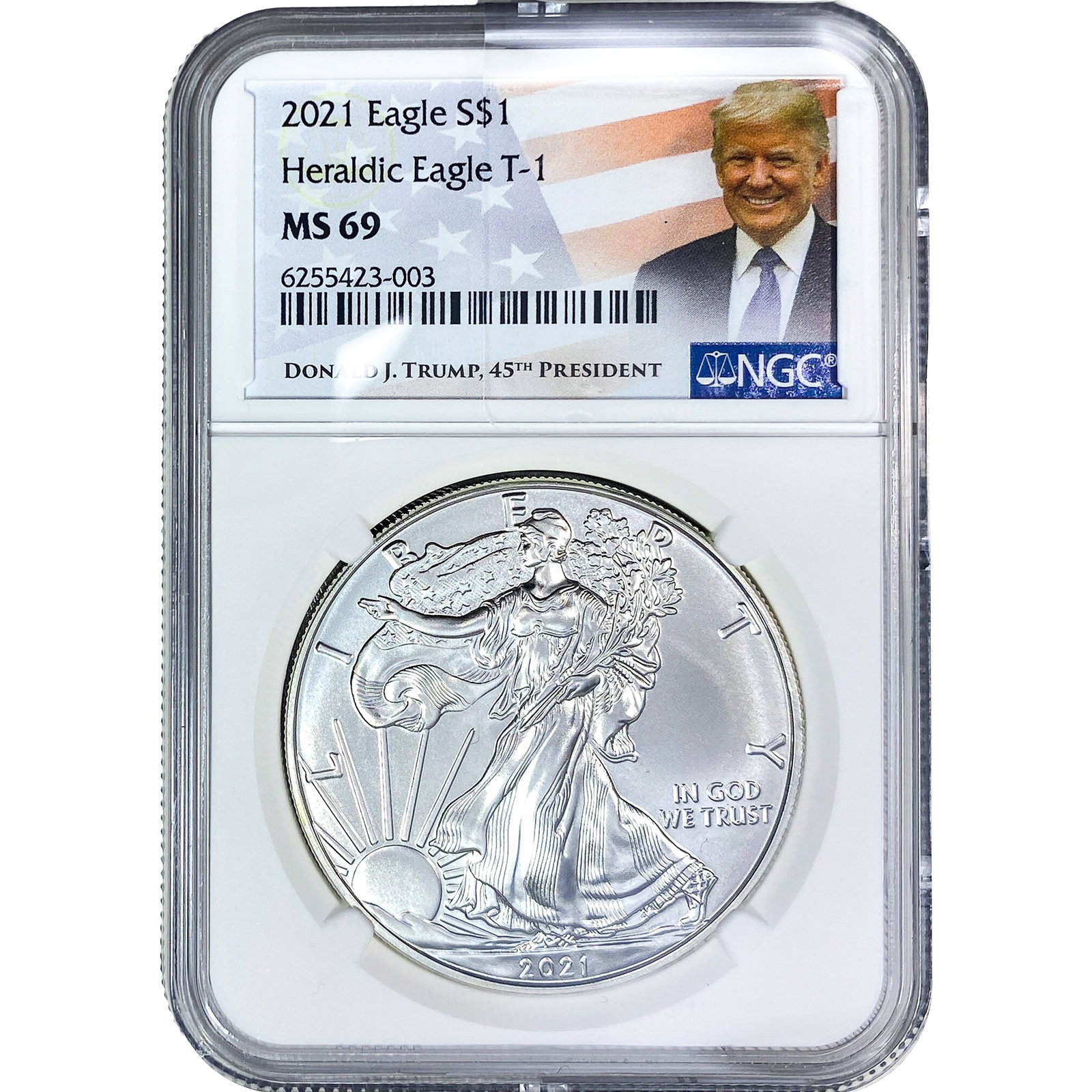 2021 Heraldic Eagle T-1 SE NGC MS69: 2021 Heraldic Eagle T-1 SE NGC MS69