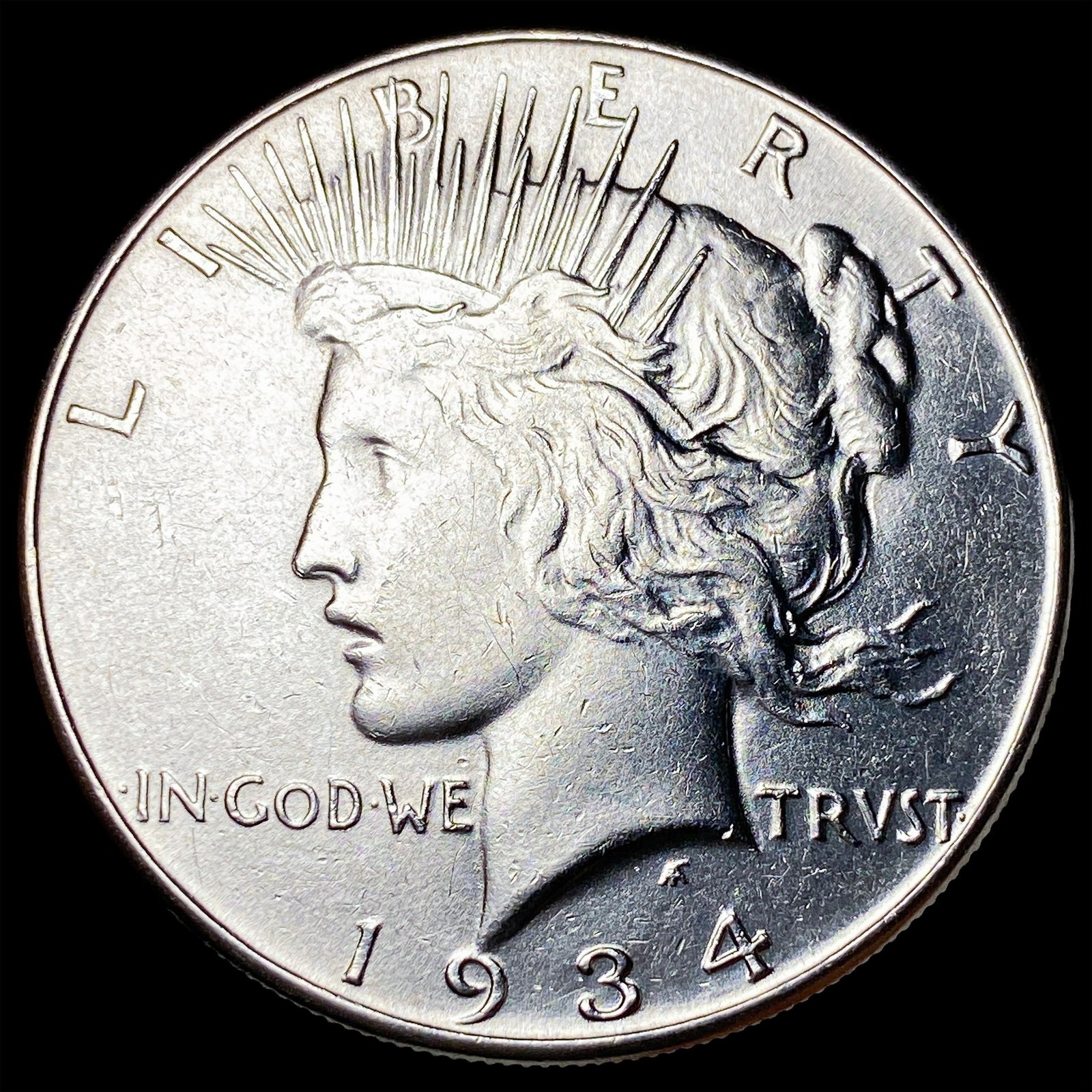 1934 Peace Silver Dollar CLOSELY UNCIRCULATED: 1934 Peace Silver Dollar CLOSELY UNCIRCULATED