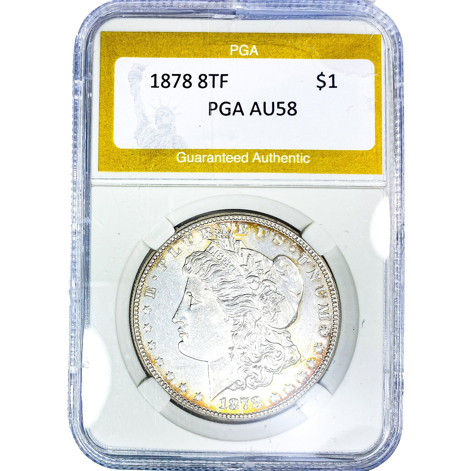 1878 Morgan Silver Dollar PGA MS63: 1878 Morgan Silver Dollar PGA MS63