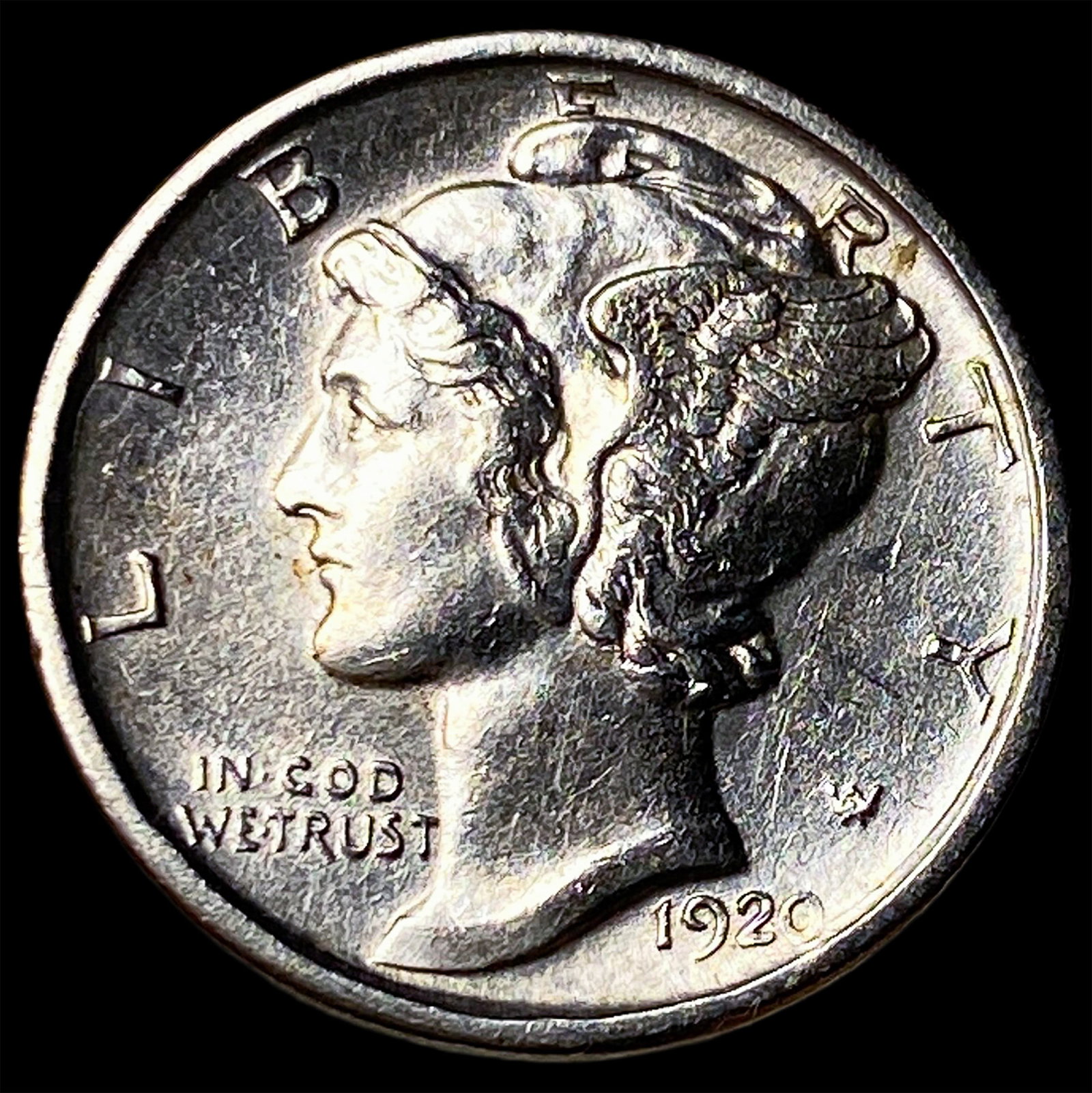 1920-D Silver Mercury Dime UNCIRCULATED (1 of 2)
