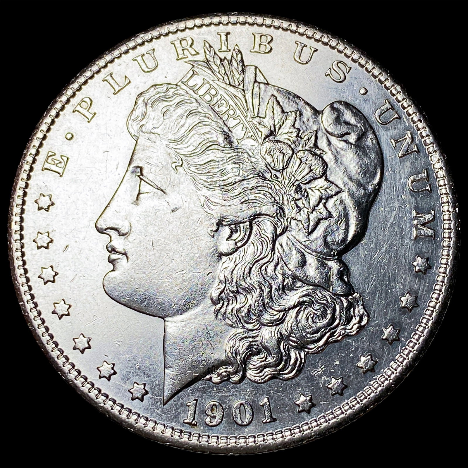 1901-S Silver Morgan Dollar CHOICE AU: 1901-S Silver Morgan Dollar CHOICE AU