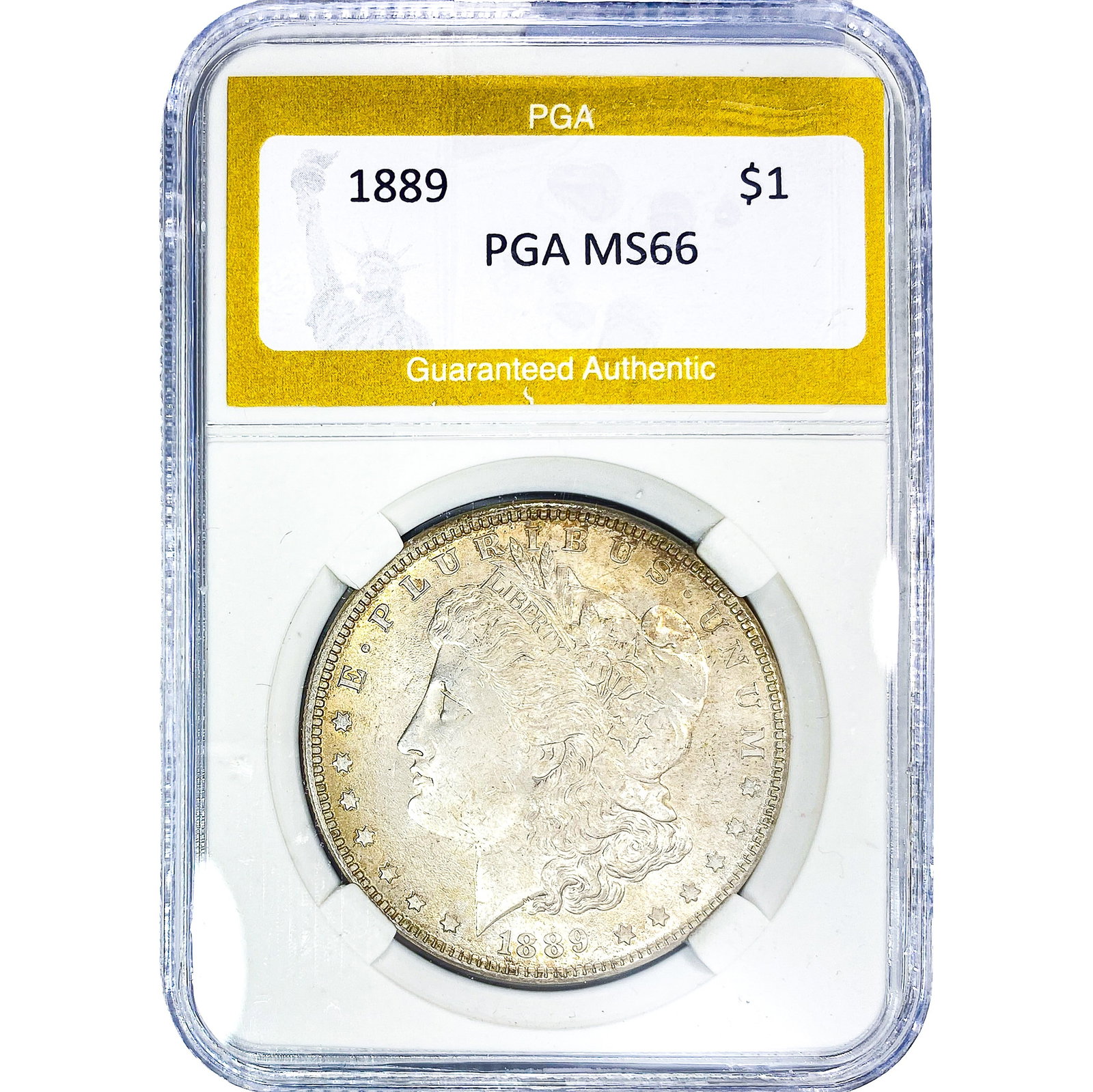 1889 Morgan Silver Dollar PGA MS66: 1889 Morgan Silver Dollar PGA MS66
