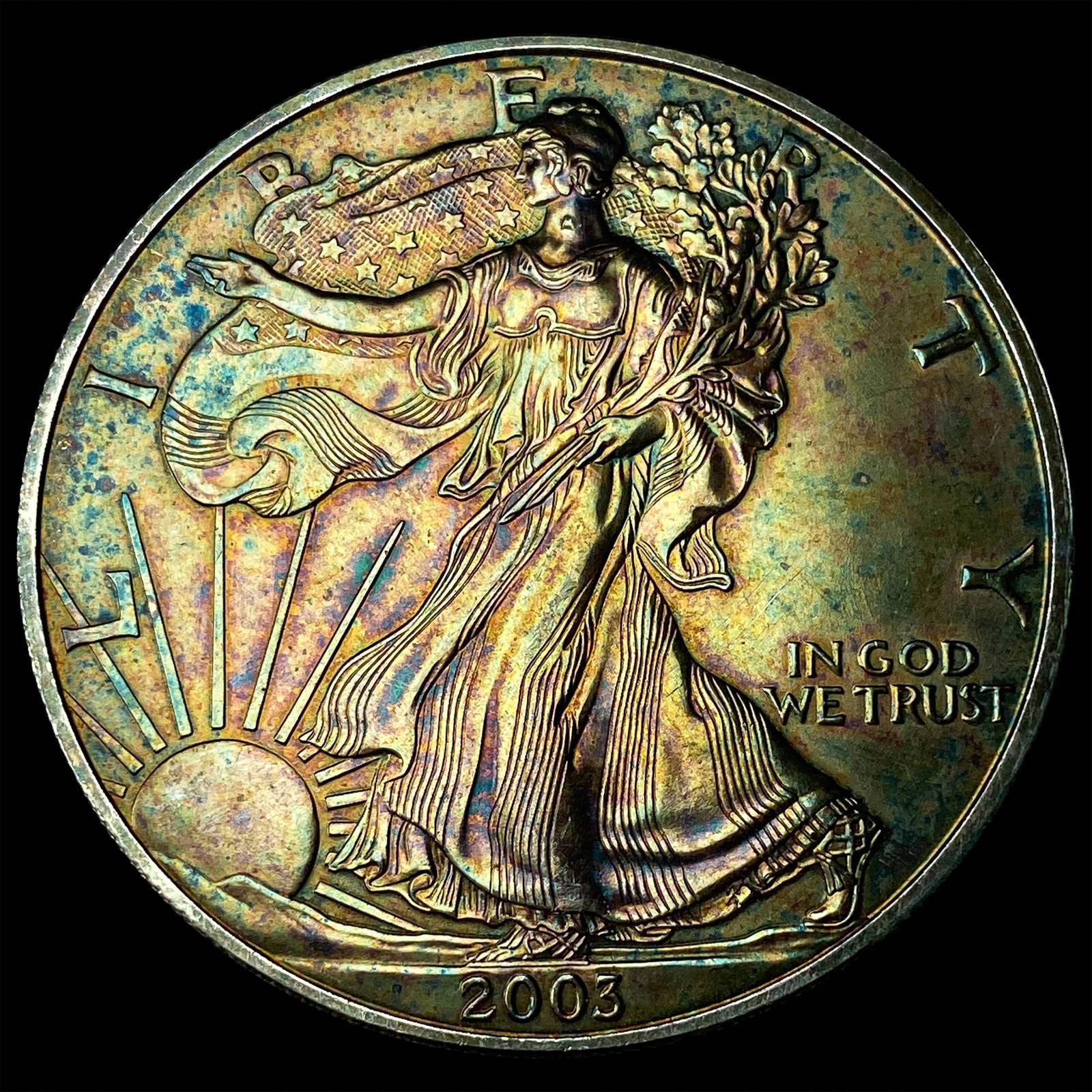 2003 1 oz Silver American Eagle $1 UNCIRCULATED: 2003 1 oz Silver American Eagle $1 UNCIRCULATED