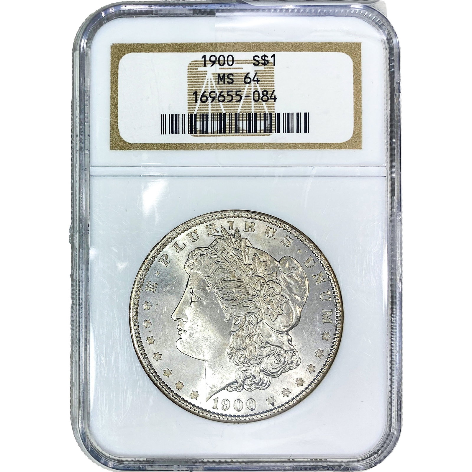 1900 Morgan Silver Dollar NGC MS64: 1900 Morgan Silver Dollar NGC MS64