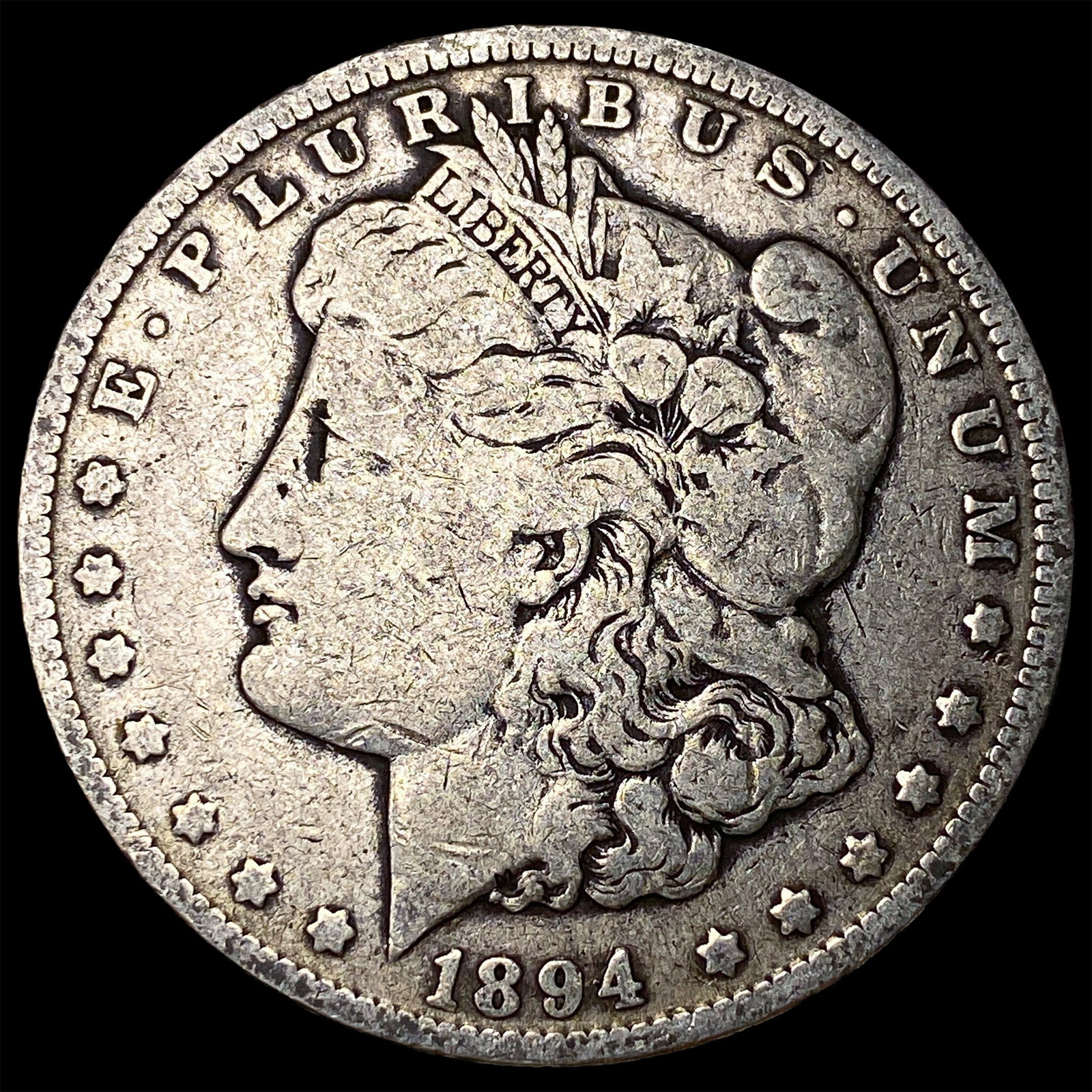 1894-S Silver Morgan Dollar LIGHTLY CIRCULATED: 1894-S Silver Morgan Dollar LIGHTLY CIRCULATED
