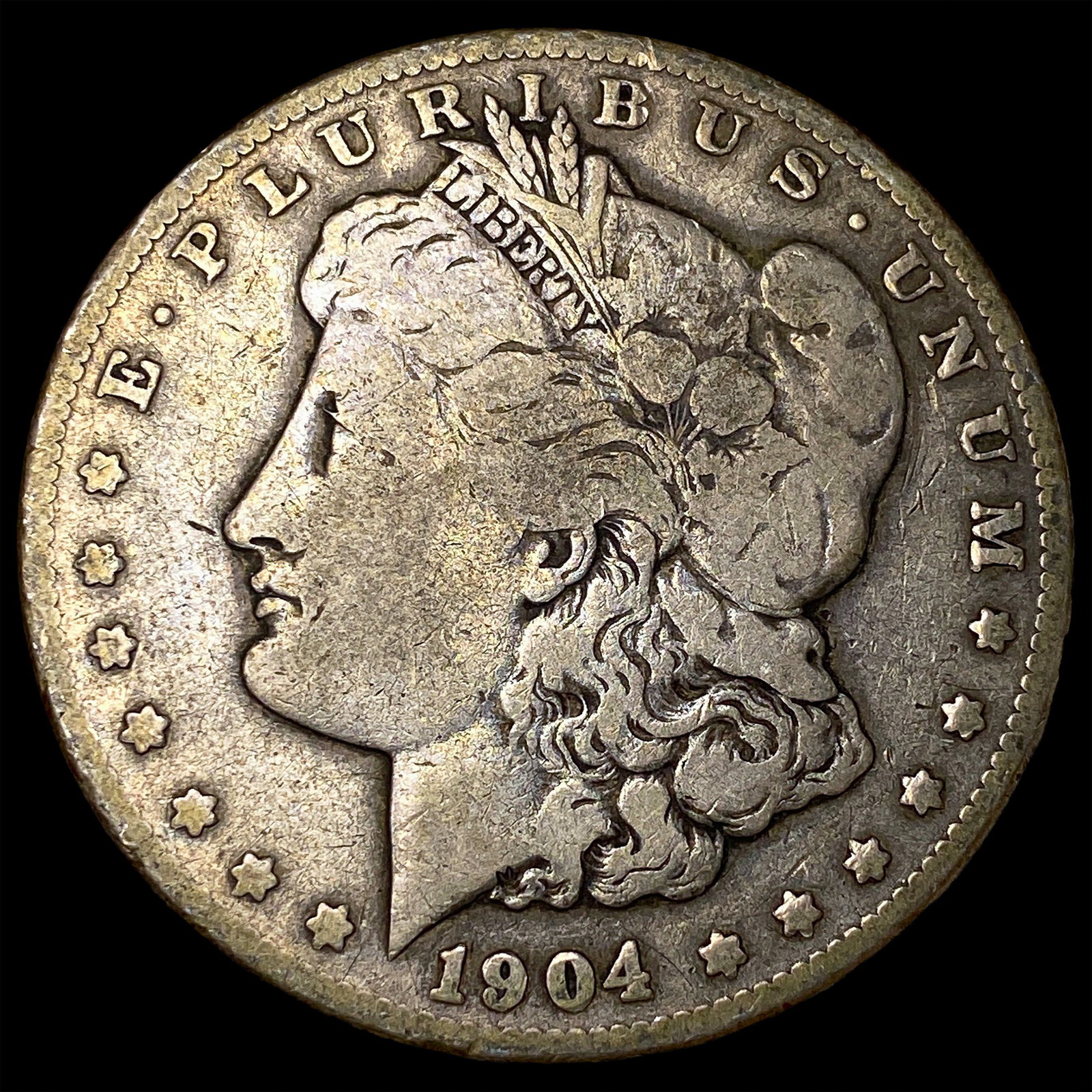 1904-S Silver Morgan Dollar NEARLY UNCIRCULATED: 1904-S Silver Morgan Dollar NEARLY UNCIRCULATED