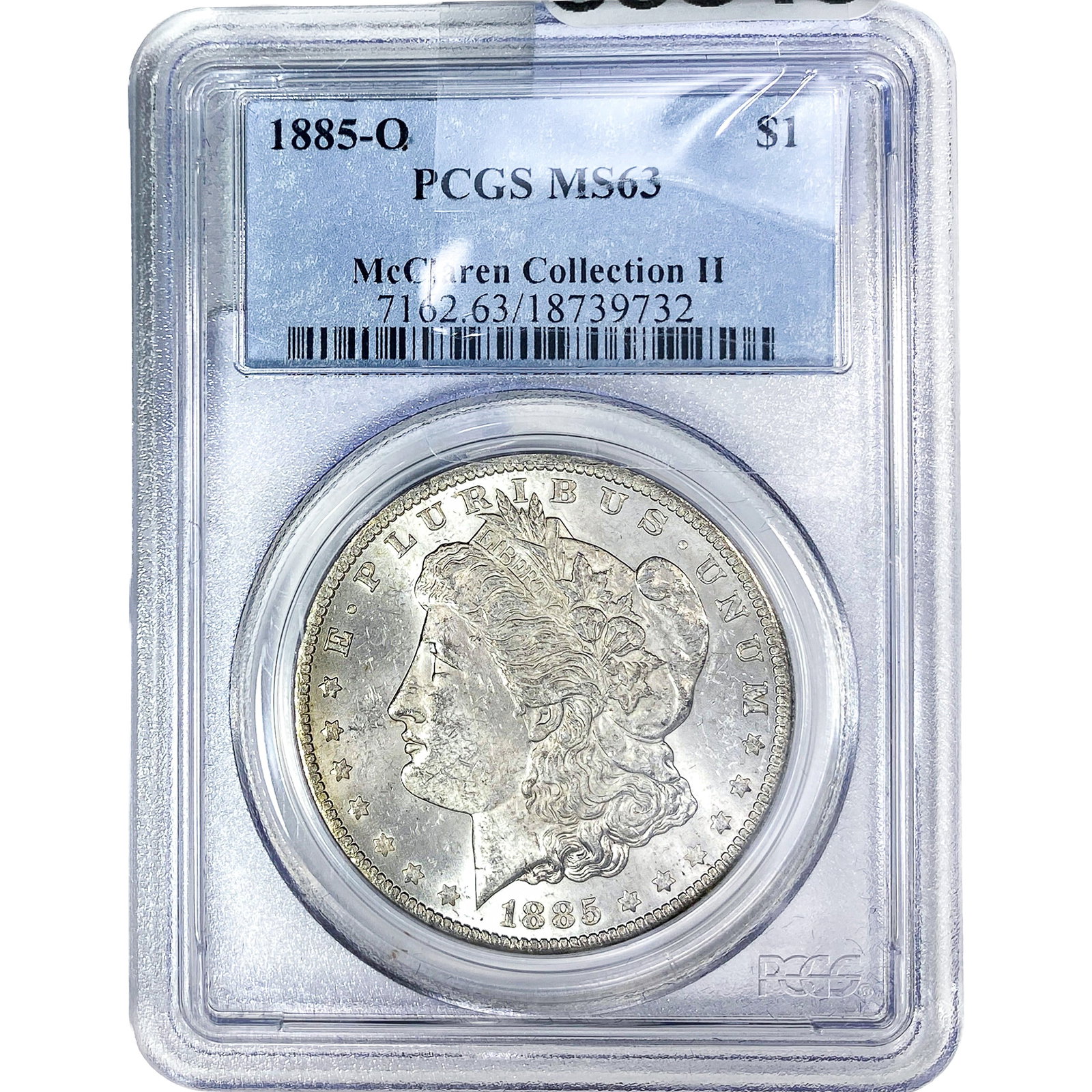 1885-O Morgan Silver Dollar PCGS MS63: 1885-O Morgan Silver Dollar PCGS MS63