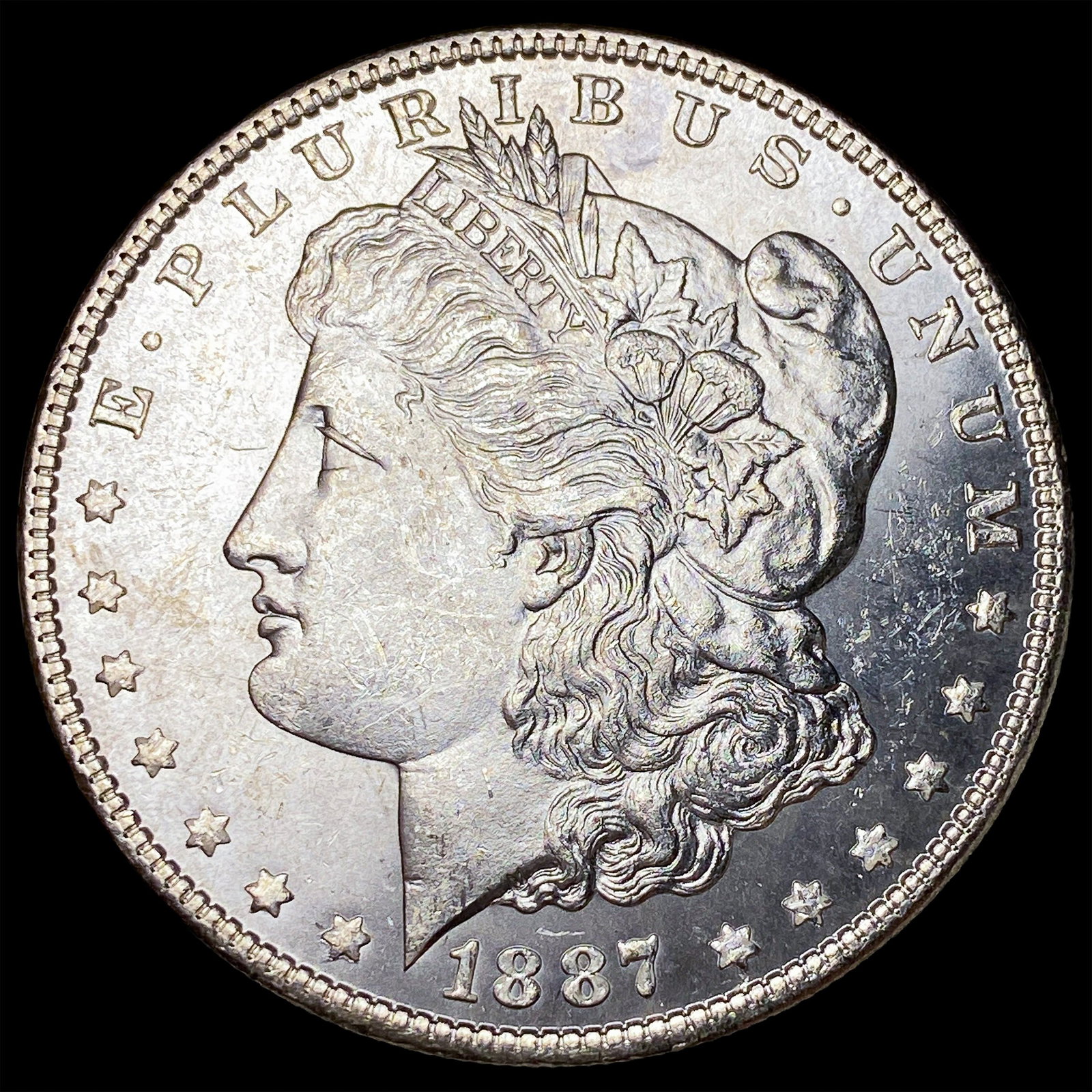 1887 Silver Morgan Dollar GEM BU: 1887 Silver Morgan Dollar GEM BU