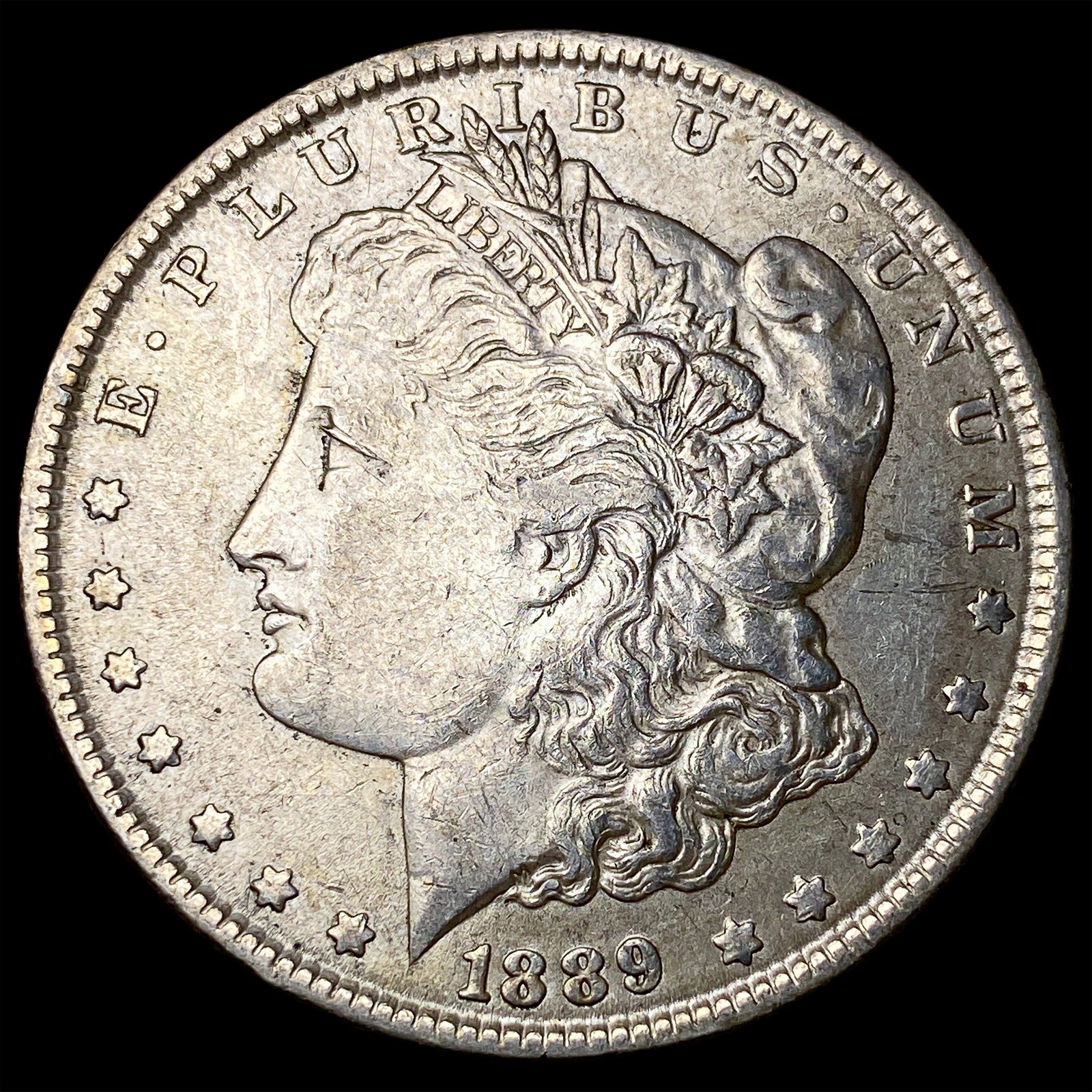 1889 Morgan Silver Dollar NEARLY UNCIRCULATED: 1889 Morgan Silver Dollar NEARLY UNCIRCULATED