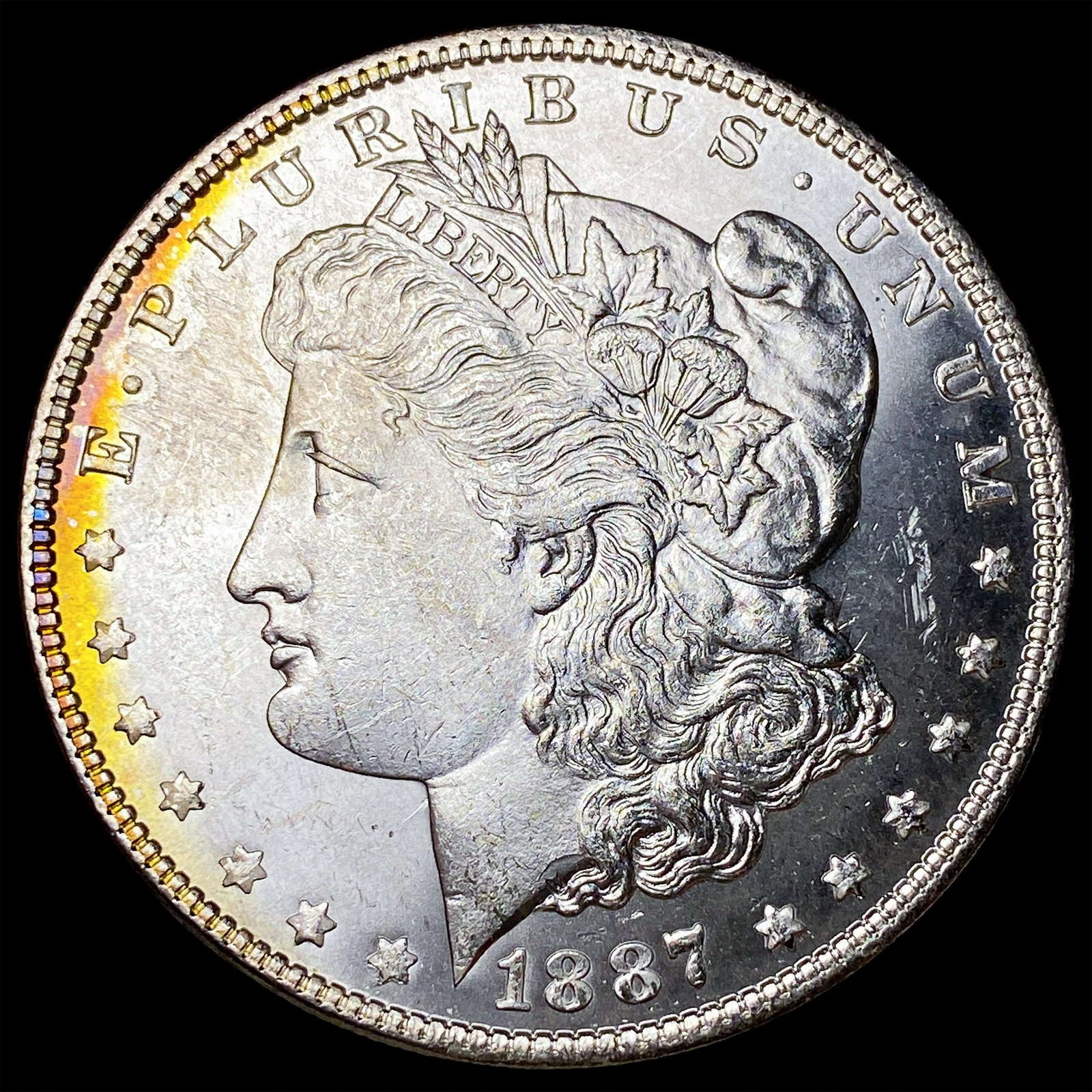 1887 Morgan Silver Dollar GEM BU: 1887 Morgan Silver Dollar GEM BU