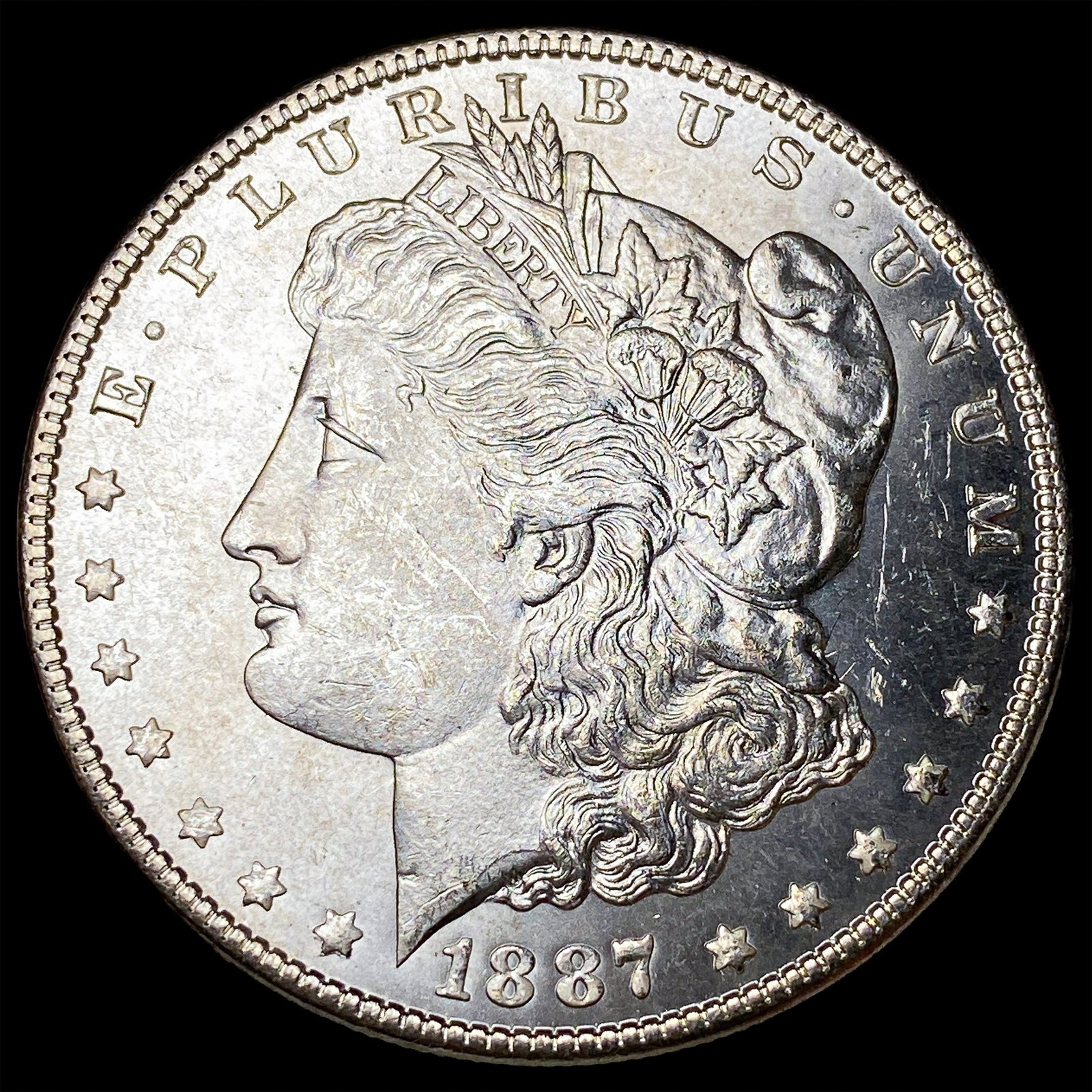 1887 Silver Morgan Dollar GEM BU: 1887 Silver Morgan Dollar GEM BU