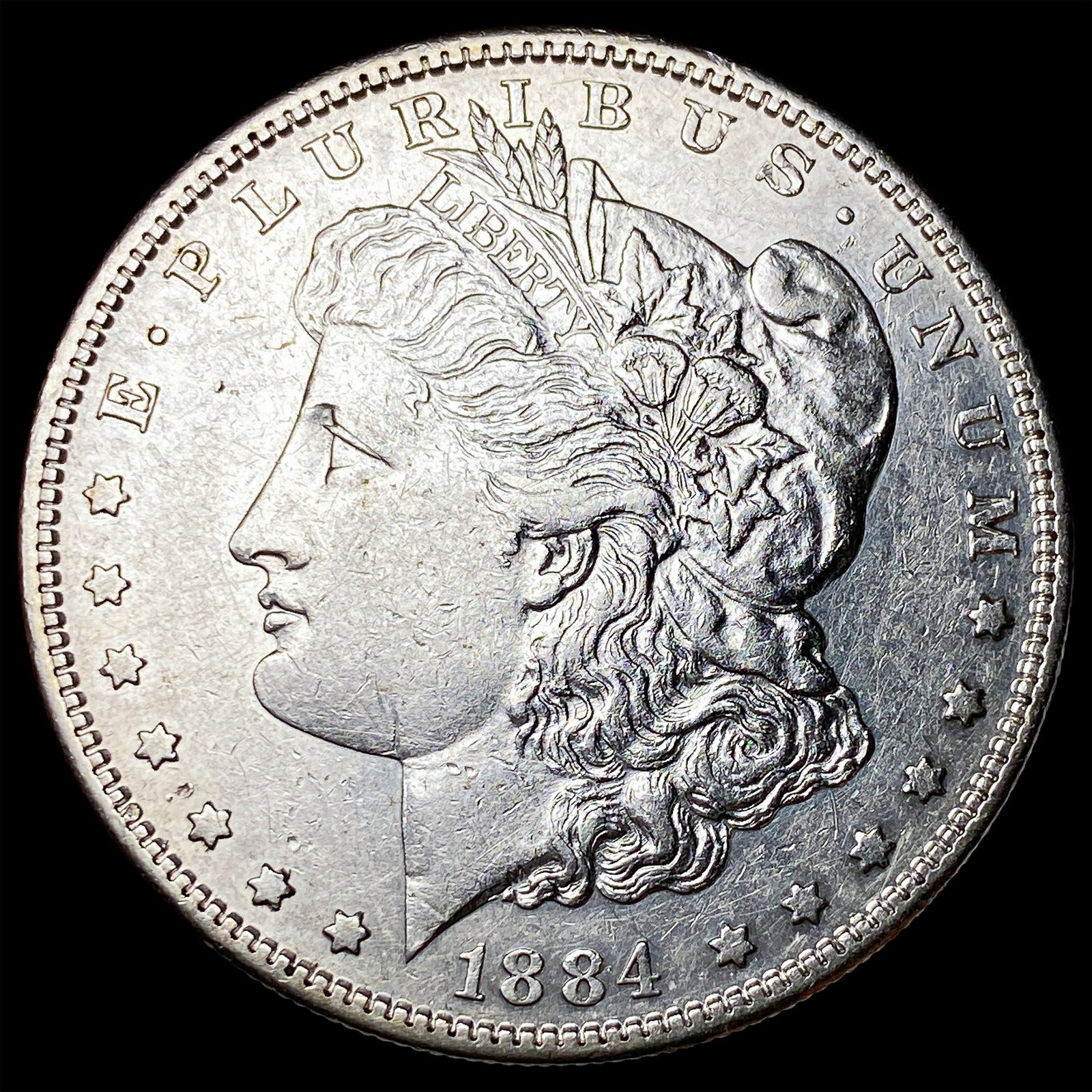 1884-S Silver Morgan Dollar CLOSELY UNCIRCULATED: 1884-S Silver Morgan Dollar CLOSELY UNCIRCULATED