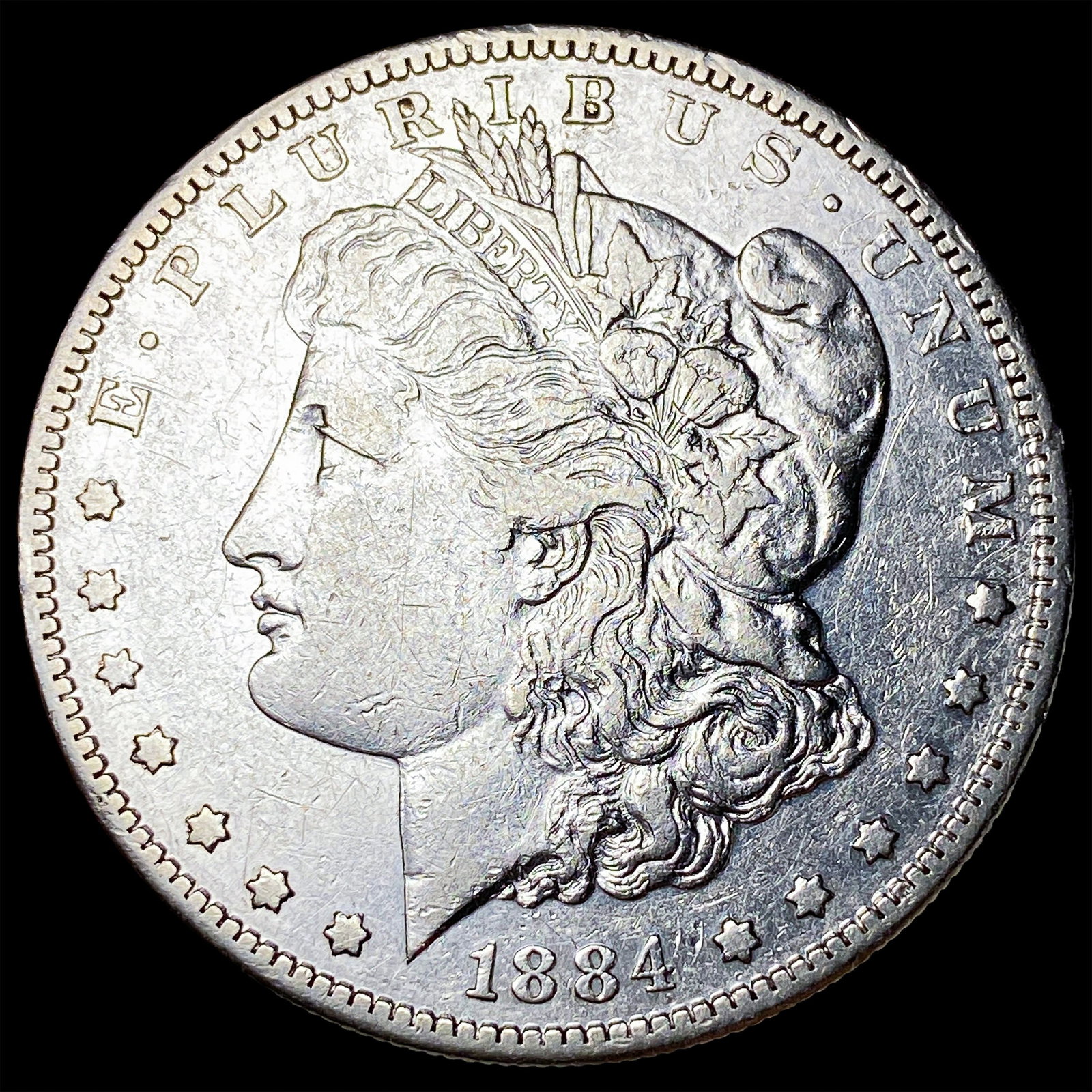 1884-S Silver Morgan Dollar NEARLY UNCIRCULATED: 1884-S Silver Morgan Dollar NEARLY UNCIRCULATED