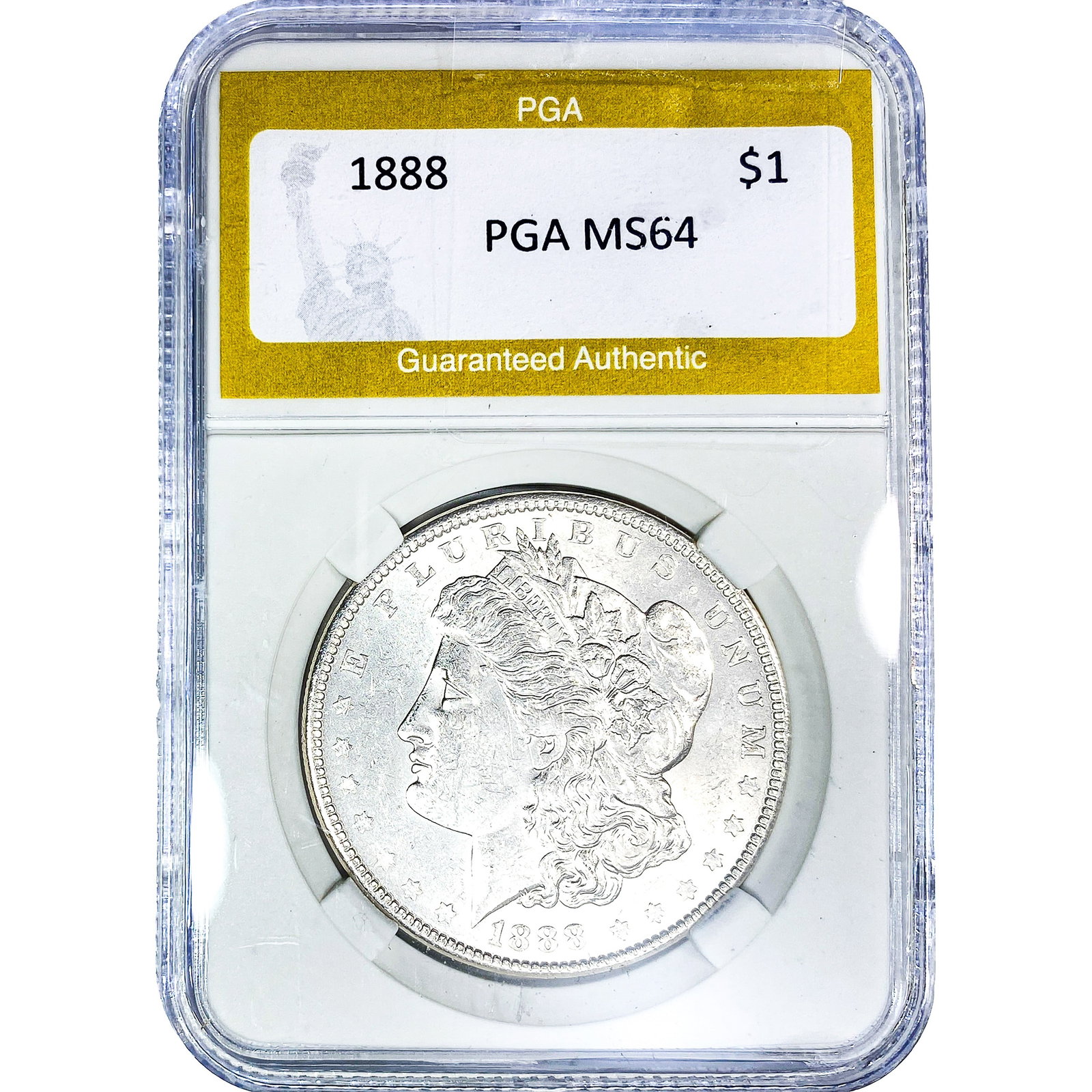 1888 Morgan Silver Dollar PGA MS64: 1888 Morgan Silver Dollar PGA MS64
