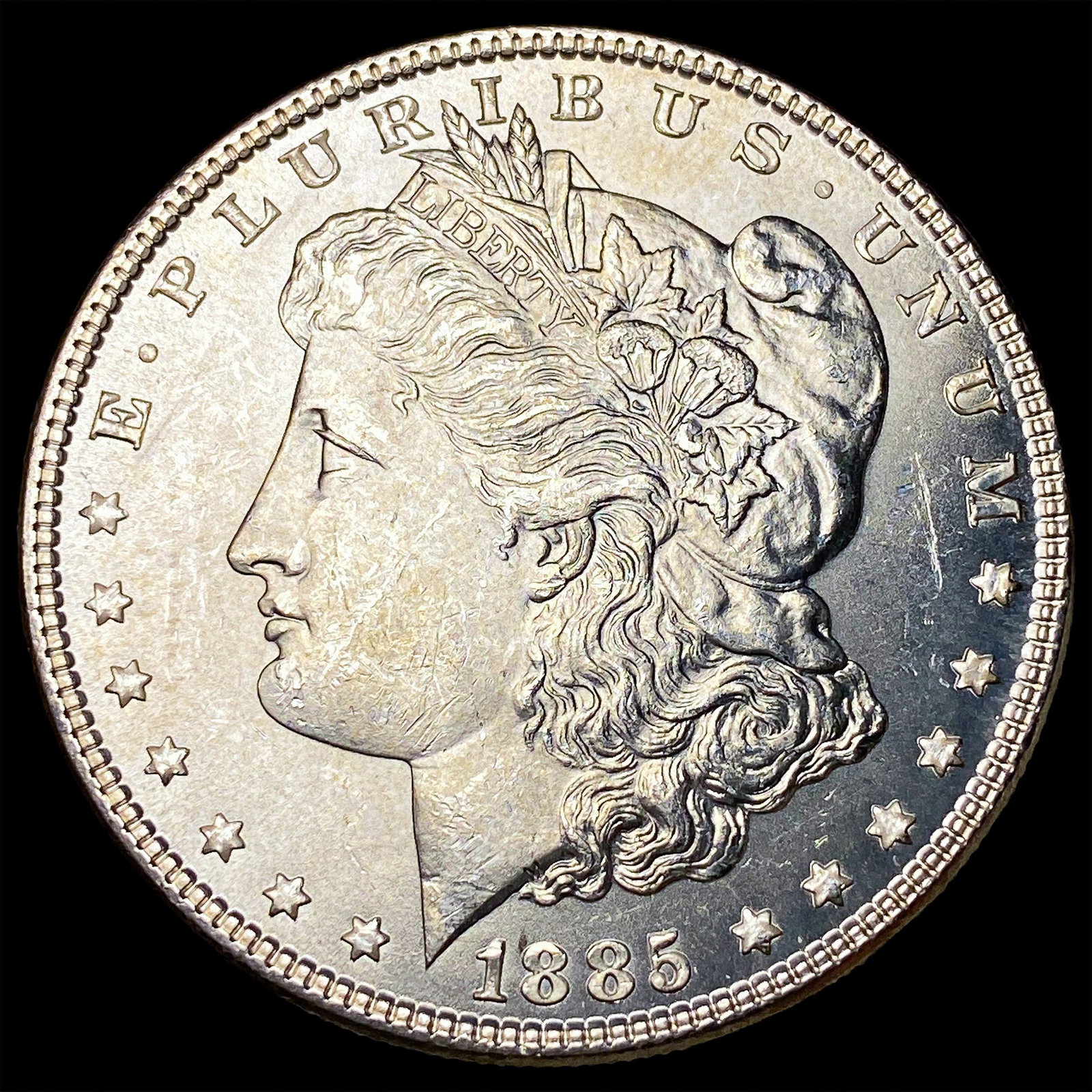 1885 Silver Morgan Dollar GEM BU: 1885 Silver Morgan Dollar GEM BU