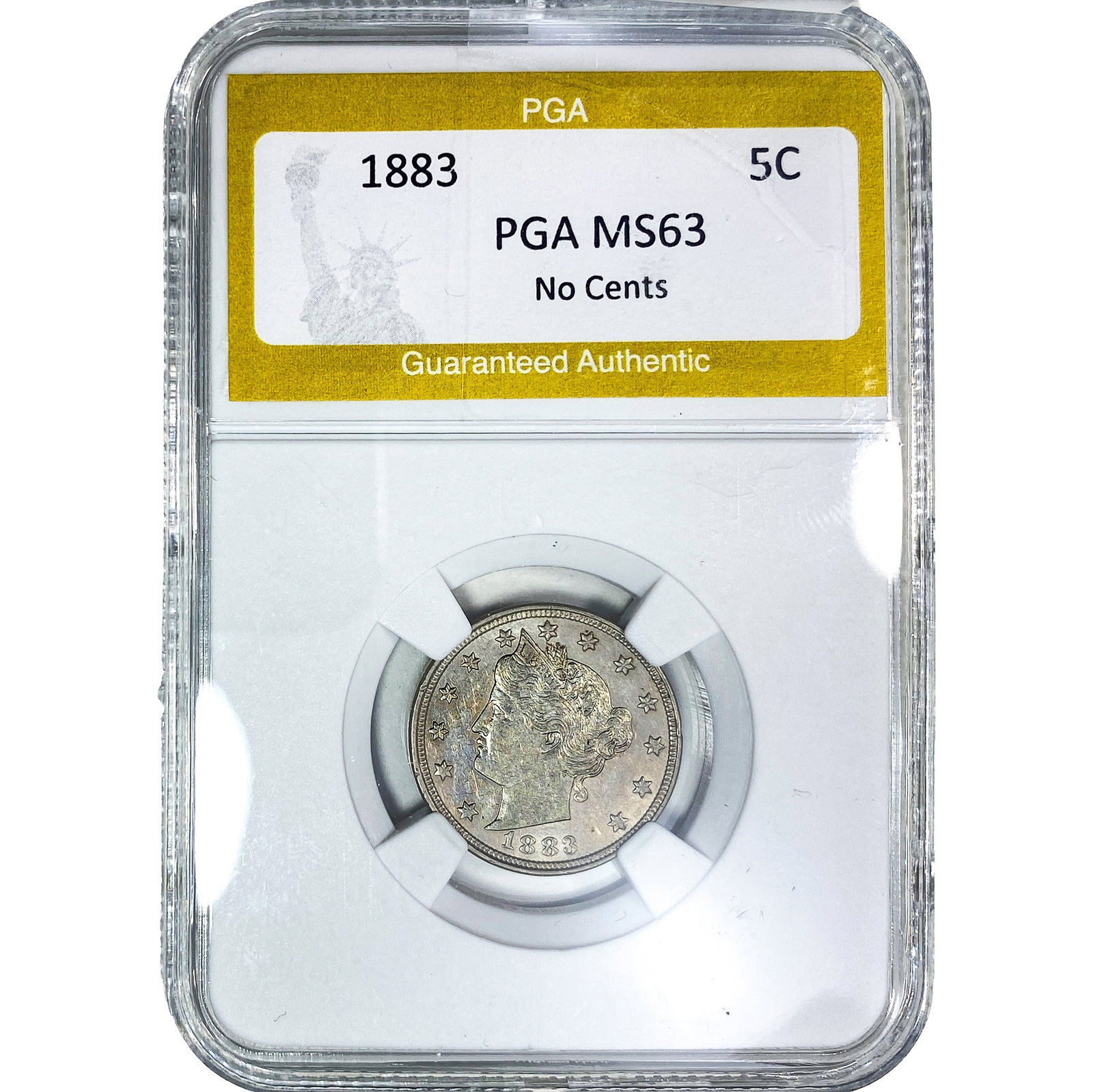 1883 Liberty Victory Nickel PGA MS63 No Cents: 1883 Liberty Victory Nickel PGA MS63 No Cents