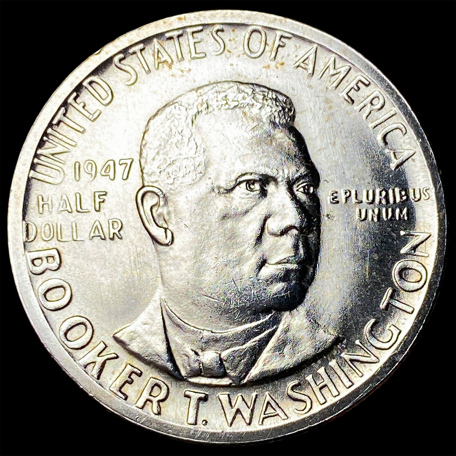 1947-S Silver Booker T. Washington Half Dollar CHOICE BU: 1947-S Silver Booker T. Washington Half Dollar CHOICE BU