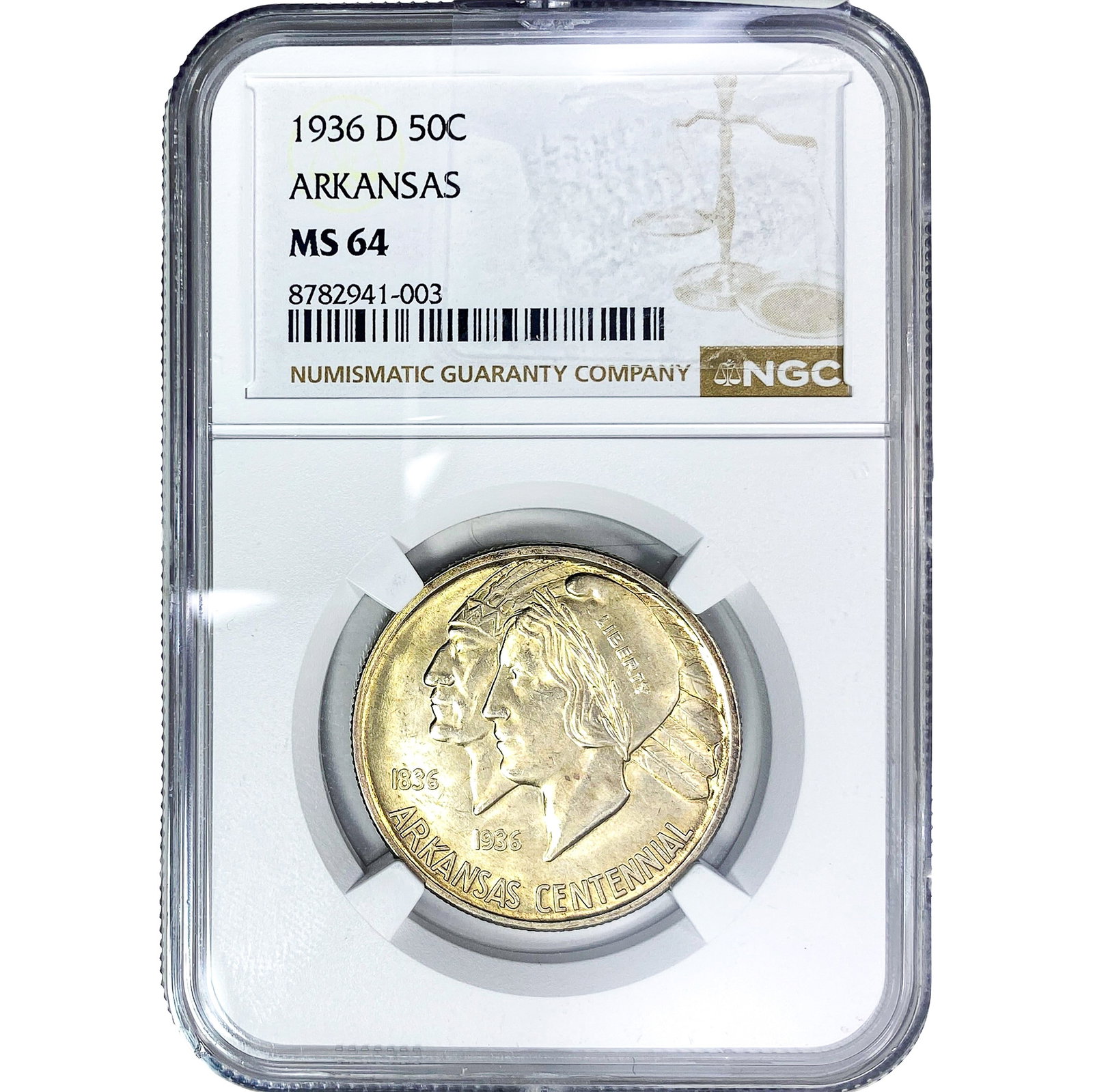 1936-D Arkansas Half Dollar NGC MS64 (1 of 2)