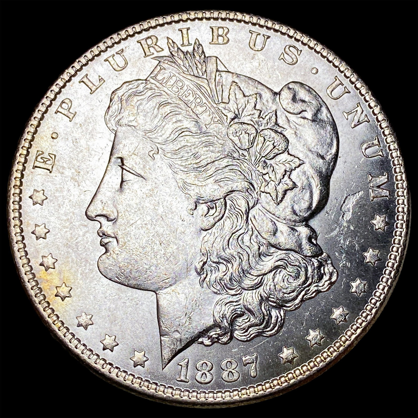 1887 Silver Morgan Dollar GEM BU: 1887 Silver Morgan Dollar GEM BU