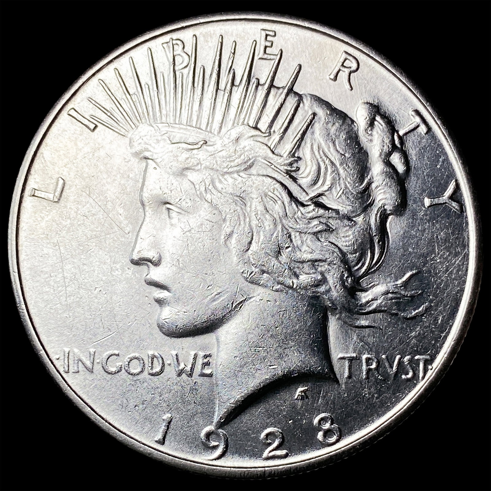 1928-S Silver Peace Dollar CLOSELY UNCIRCULATED: 1928-S Silver Peace Dollar CLOSELY UNCIRCULATED
