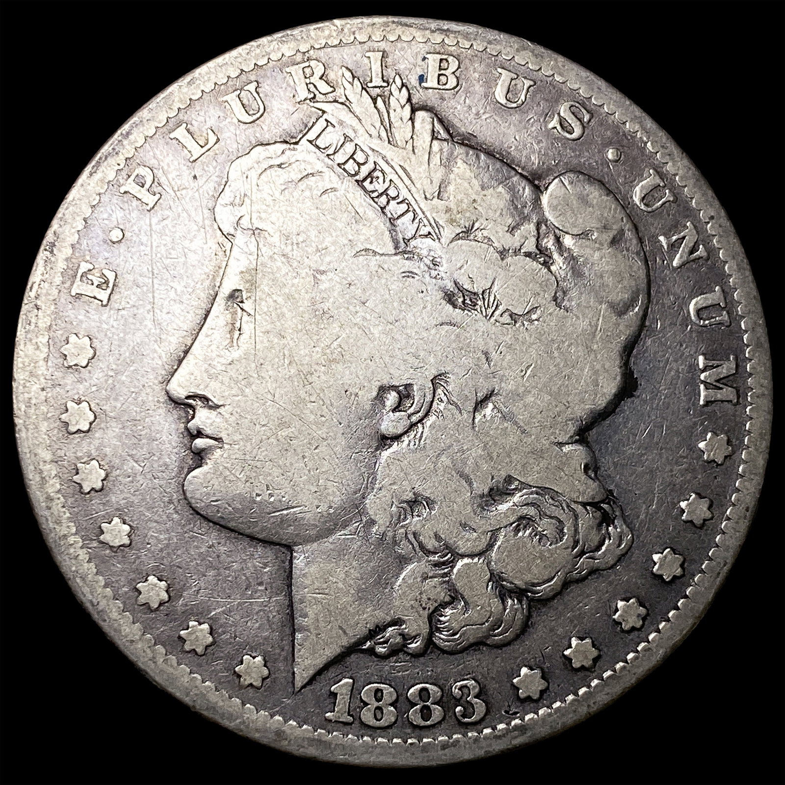 1883-S Silver Morgan Dollar NICELY CIRCULATED: 1883-S Silver Morgan Dollar NICELY CIRCULATED