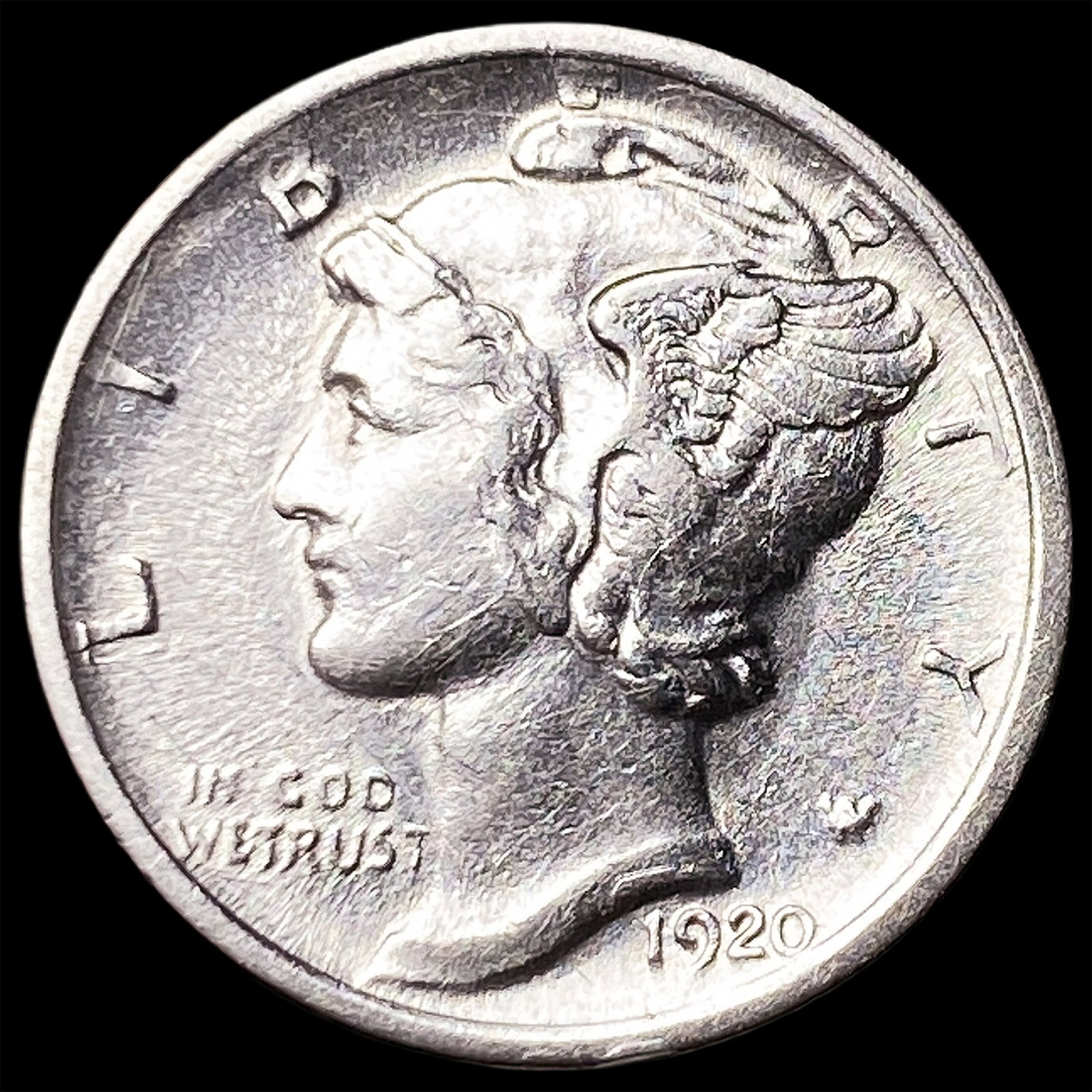 1920-D Silver Mercury Dime UNCIRCULATED: 1920-D Silver Mercury Dime UNCIRCULATED