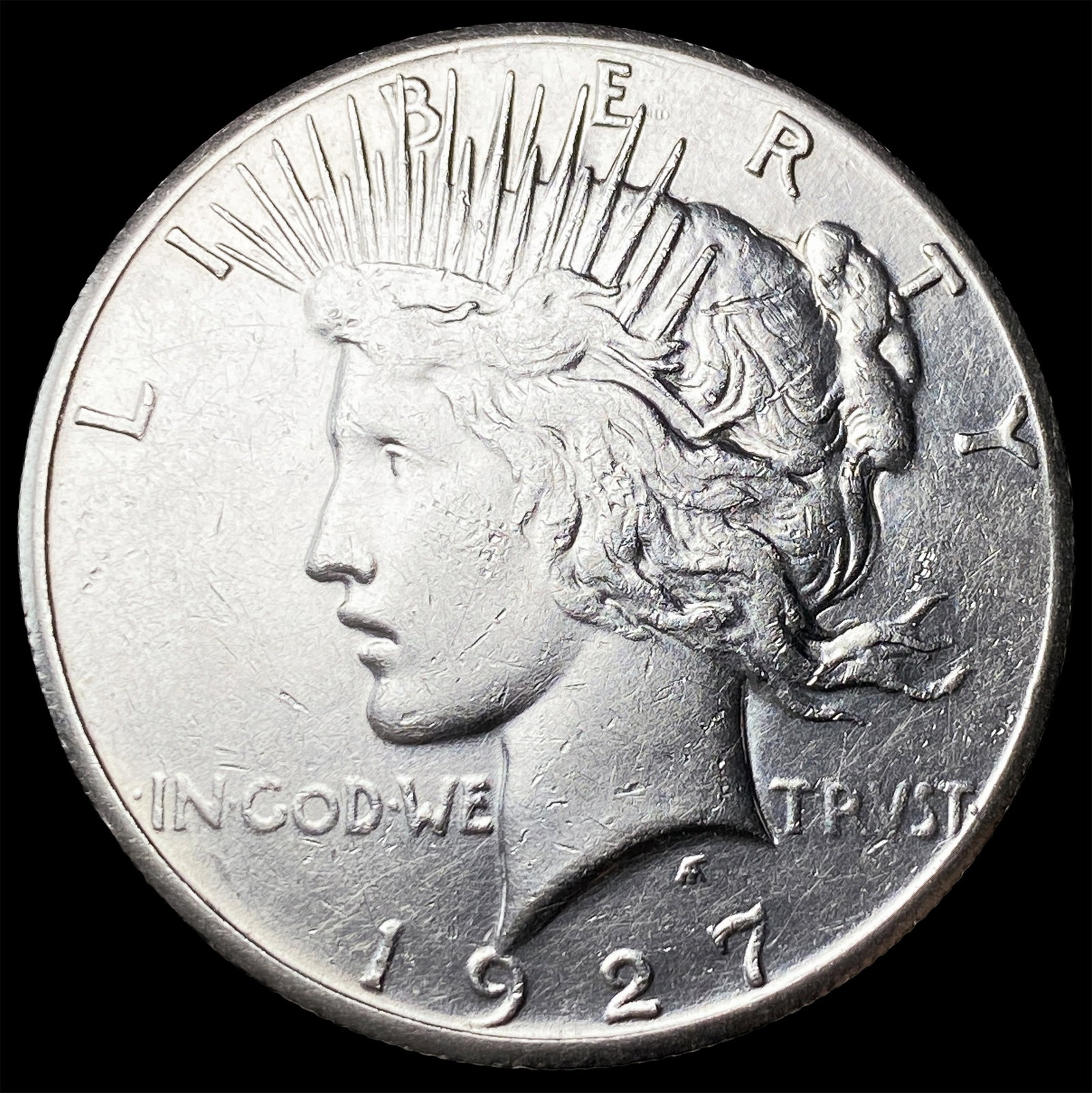 1927 Silver Peace Dollar CLOSELY UNCIRCULATED: 1927 Silver Peace Dollar CLOSELY UNCIRCULATED