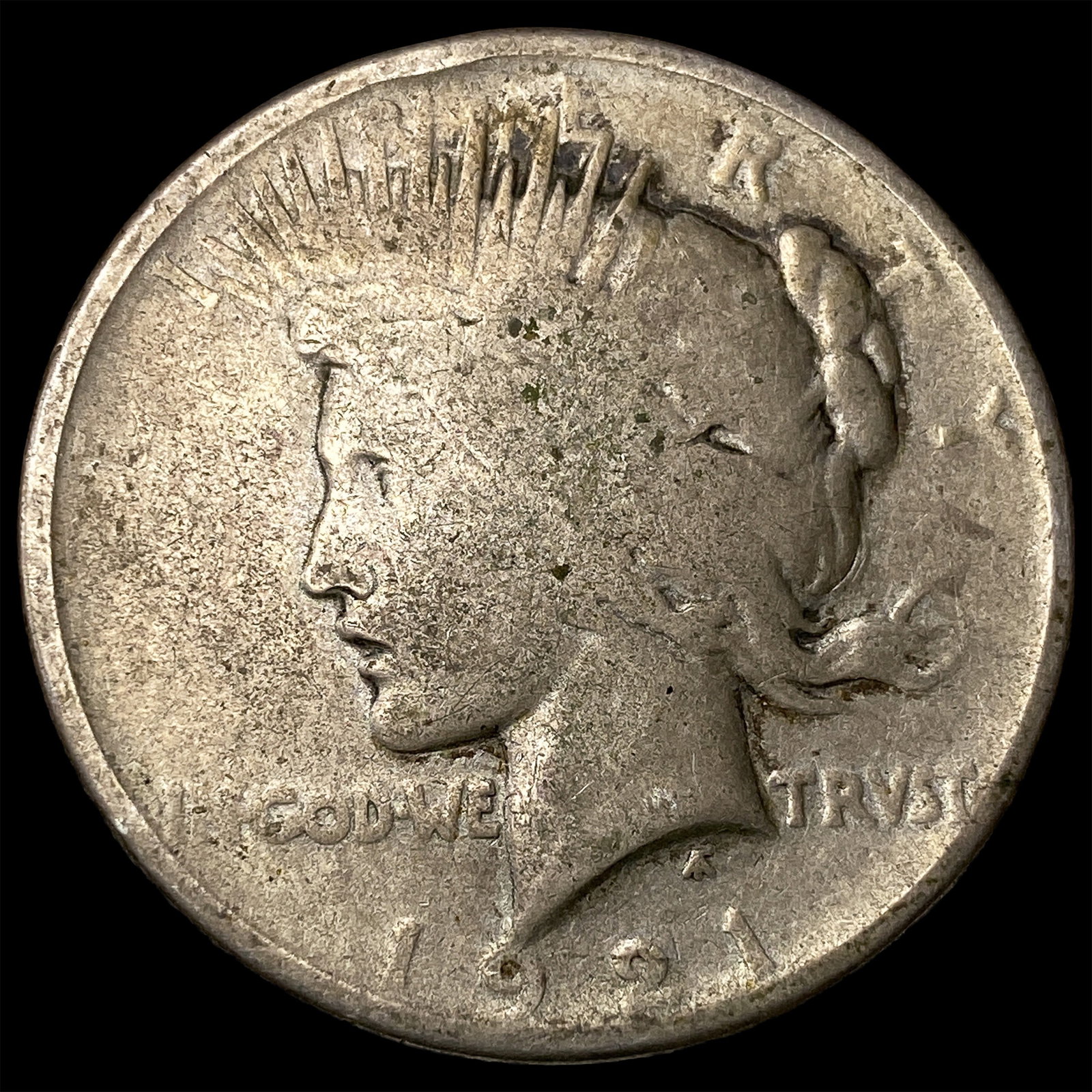 1921 Silver Peace Dollar NICELY CIRCULATED: 1921 Silver Peace Dollar NICELY CIRCULATED