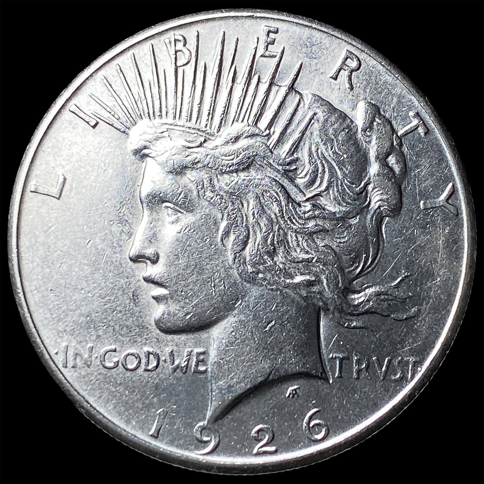 1926-S Peace Silver Dollar CLOSELY UNCIRCULATED: 1926-S Peace Silver Dollar CLOSELY UNCIRCULATED