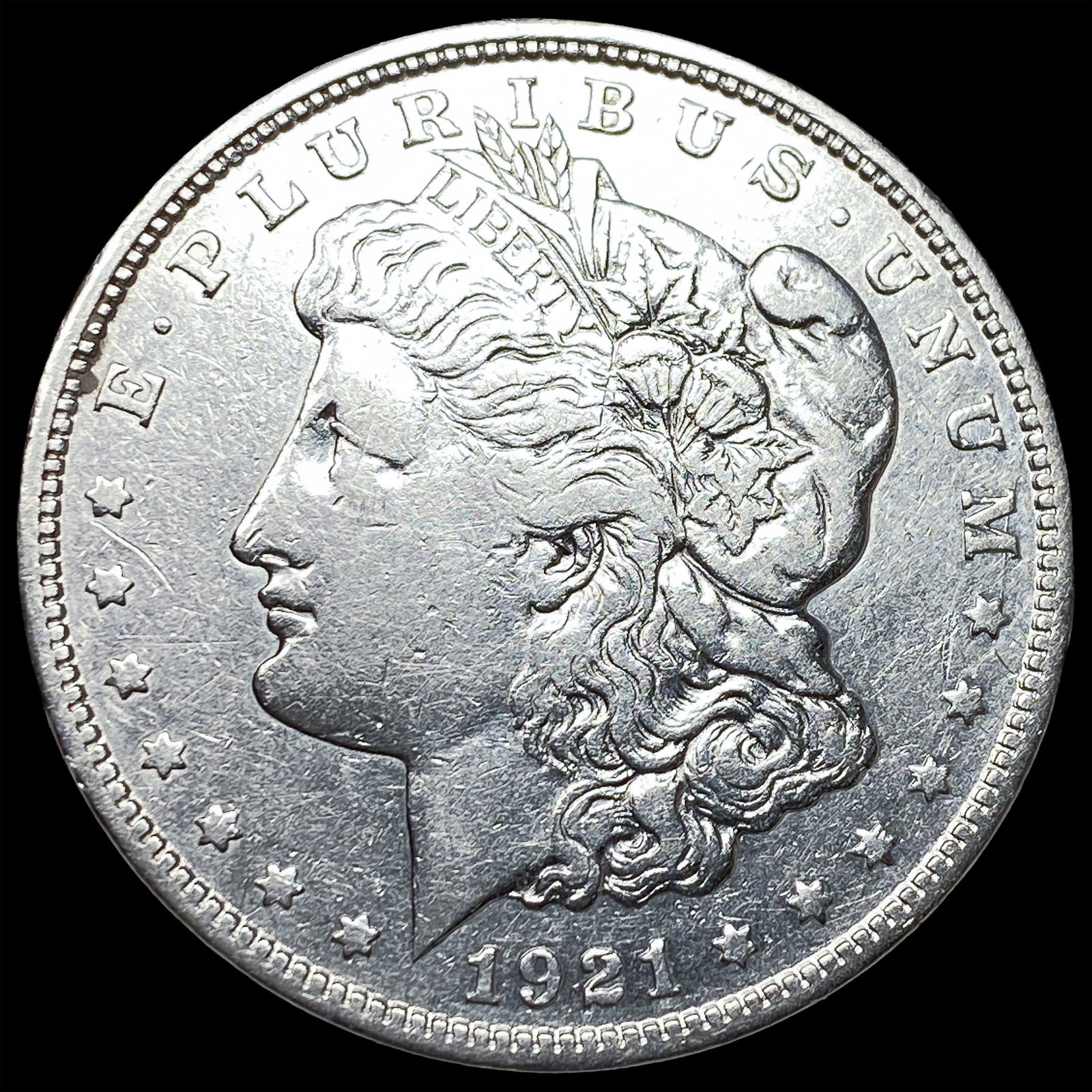 1921-D Silver Morgan Dollar NEARLY UNCIRCULATED: 1921-D Silver Morgan Dollar NEARLY UNCIRCULATED