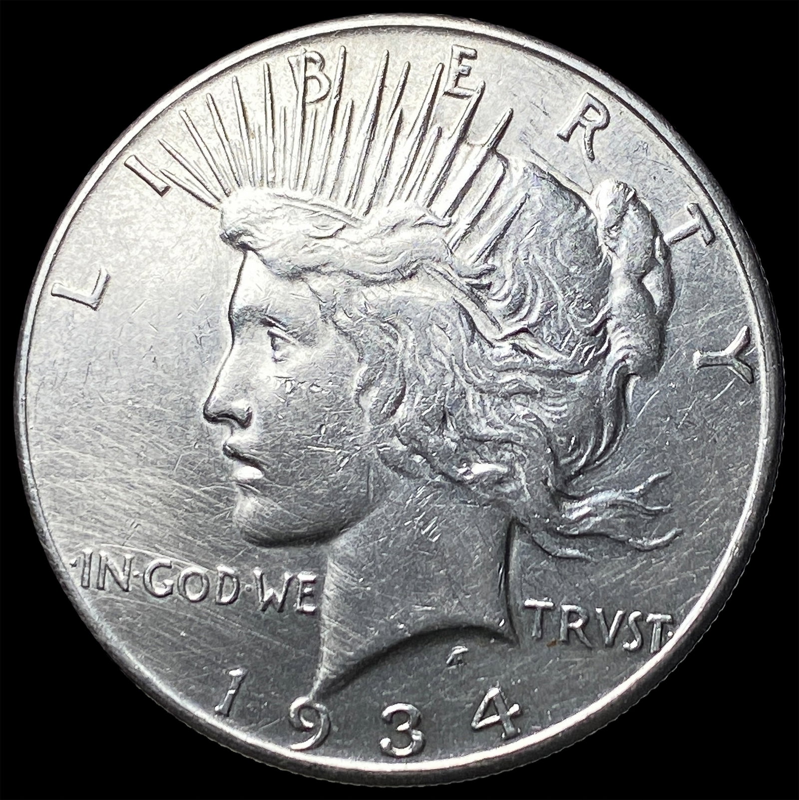 1934-S Peace Silver Dollar CLOSELY UNCIRCULATED (1 of 2)