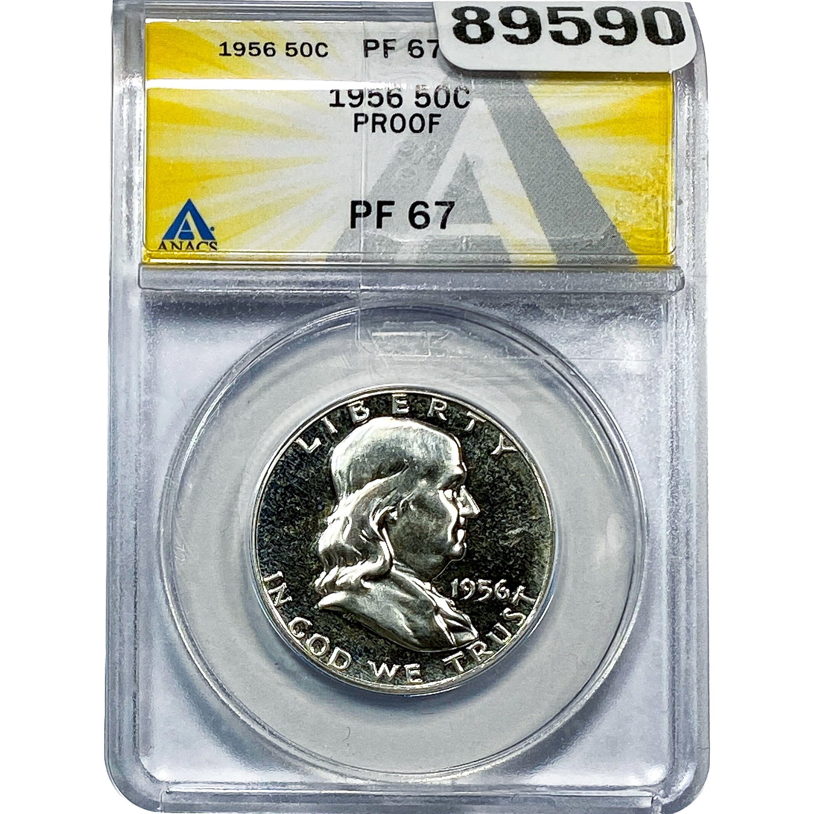 1956 Franklin Half Dollar ANACS PF67 PROOF (1 of 2)