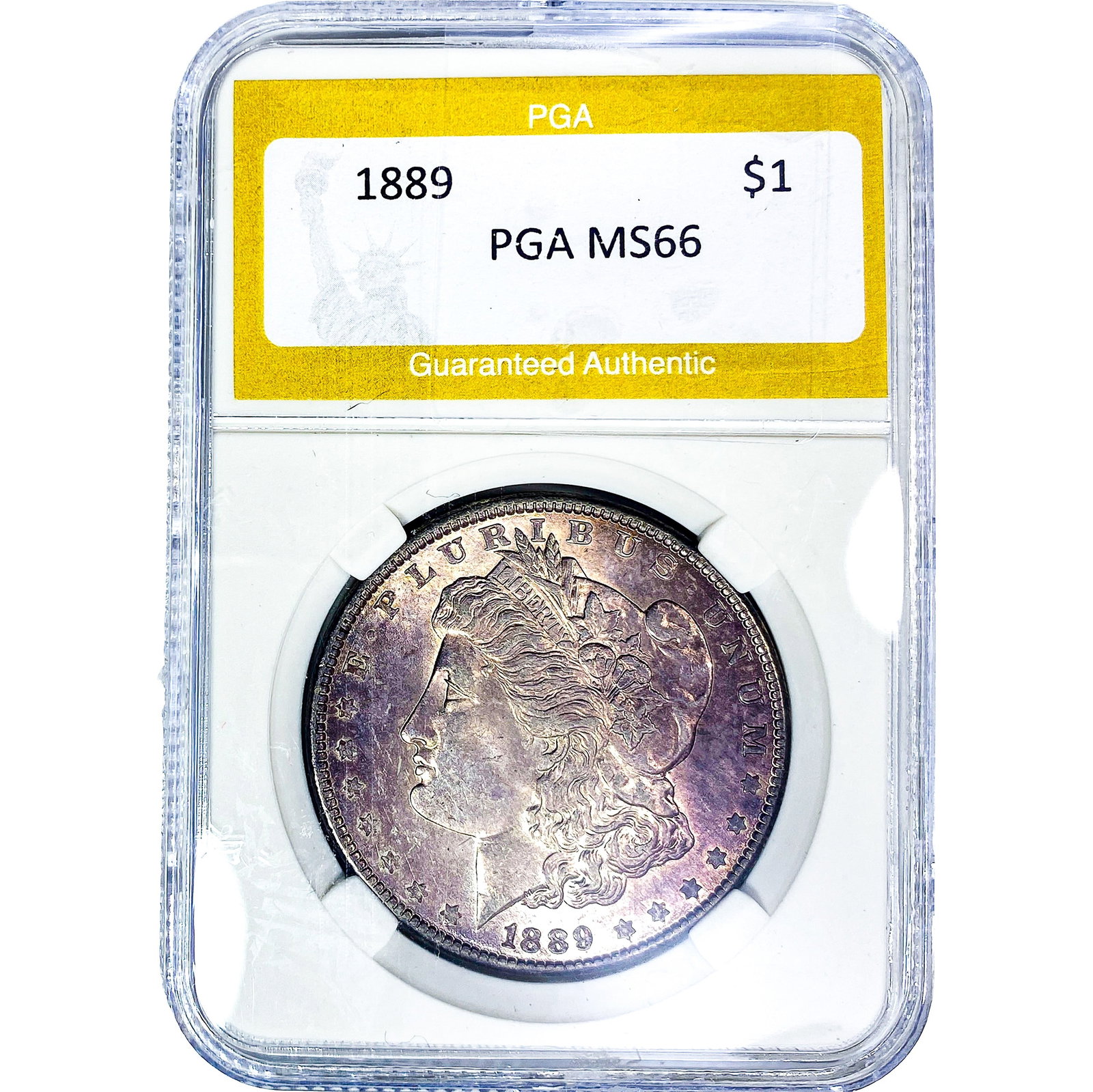 1889 Morgan Silver Dollar PGA MS66: 1889 Morgan Silver Dollar PGA MS66