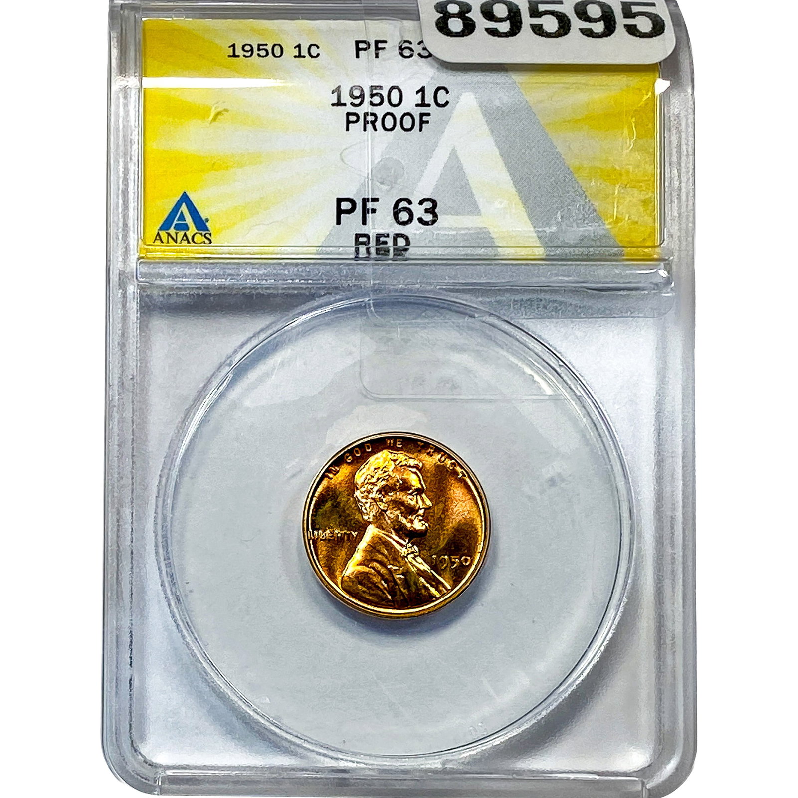 1950 Wheat Cent ANACS PF63 RED (1 of 2)