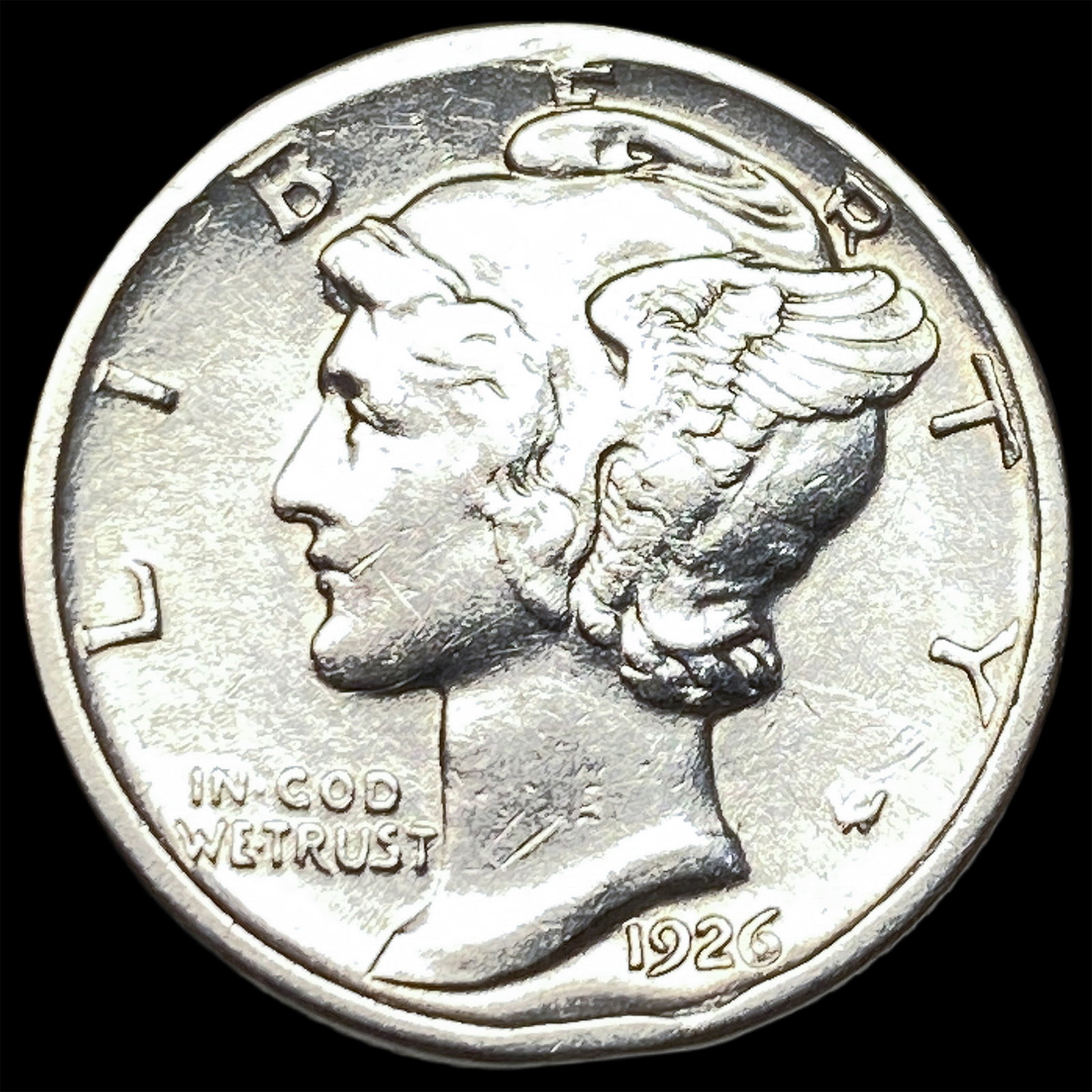 1926-D Silver Mercury Dime NEARLY UNCIRCULATED: 1926-D Silver Mercury Dime NEARLY UNCIRCULATED