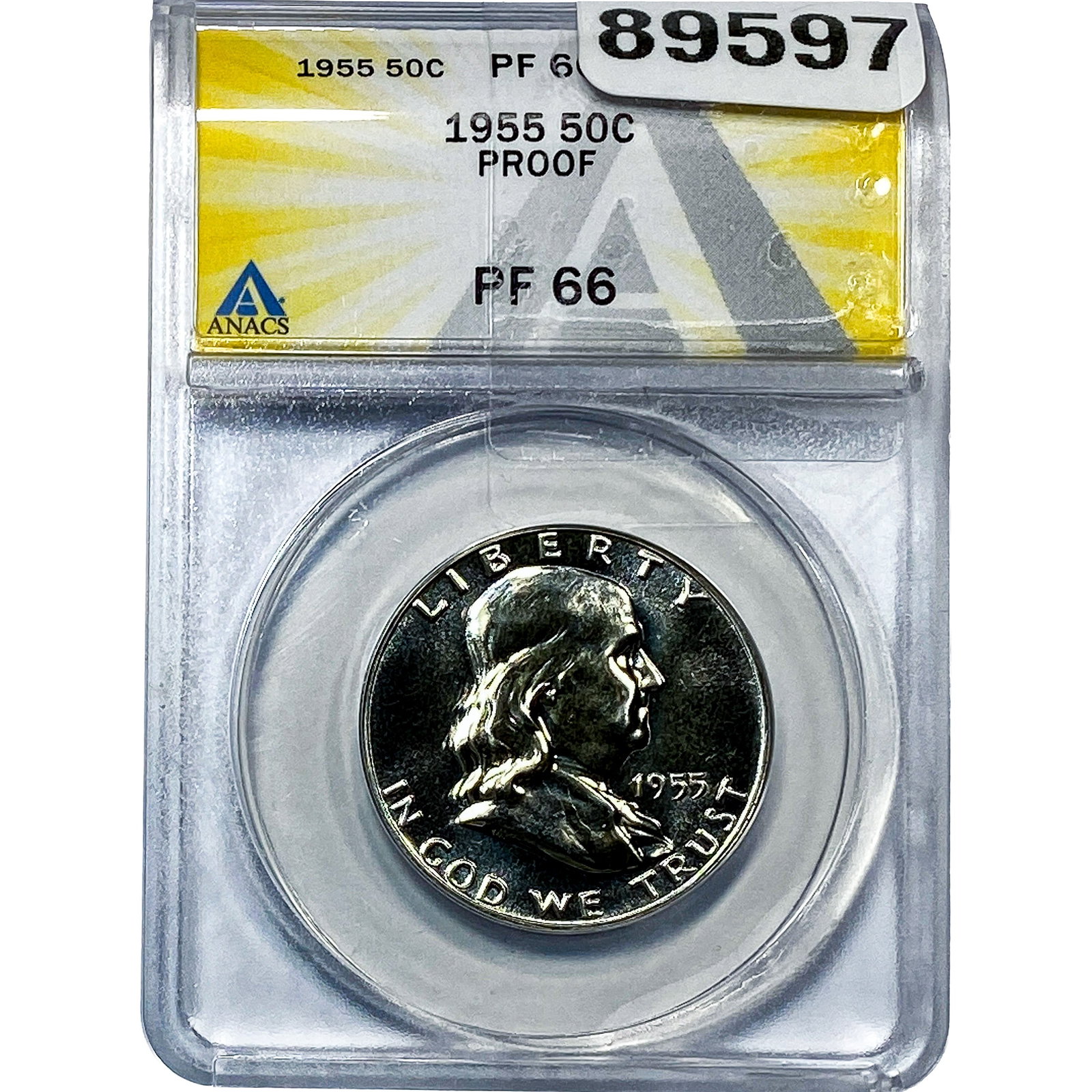1955 Franklin Half Dollar ANACS PF66 PROOF (1 of 2)