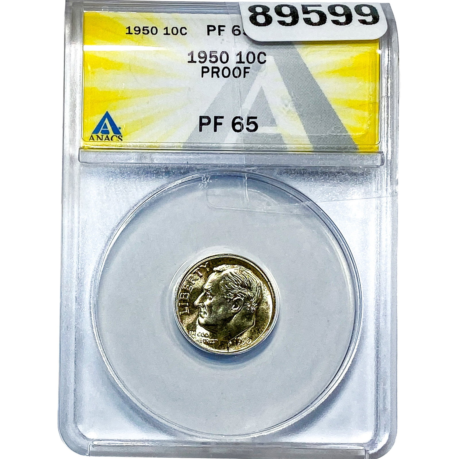 1950 Roosevelt Dime ANACS PF65 PROOF (1 of 2)
