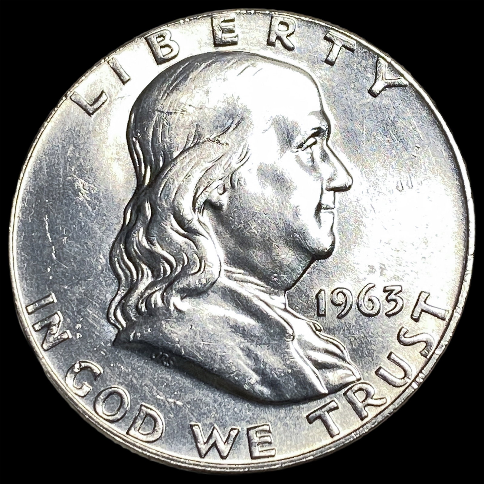 1963-D Franklin Silver Half Dollar UNCIRCULATED: 1963-D Franklin Silver Half Dollar UNCIRCULATED