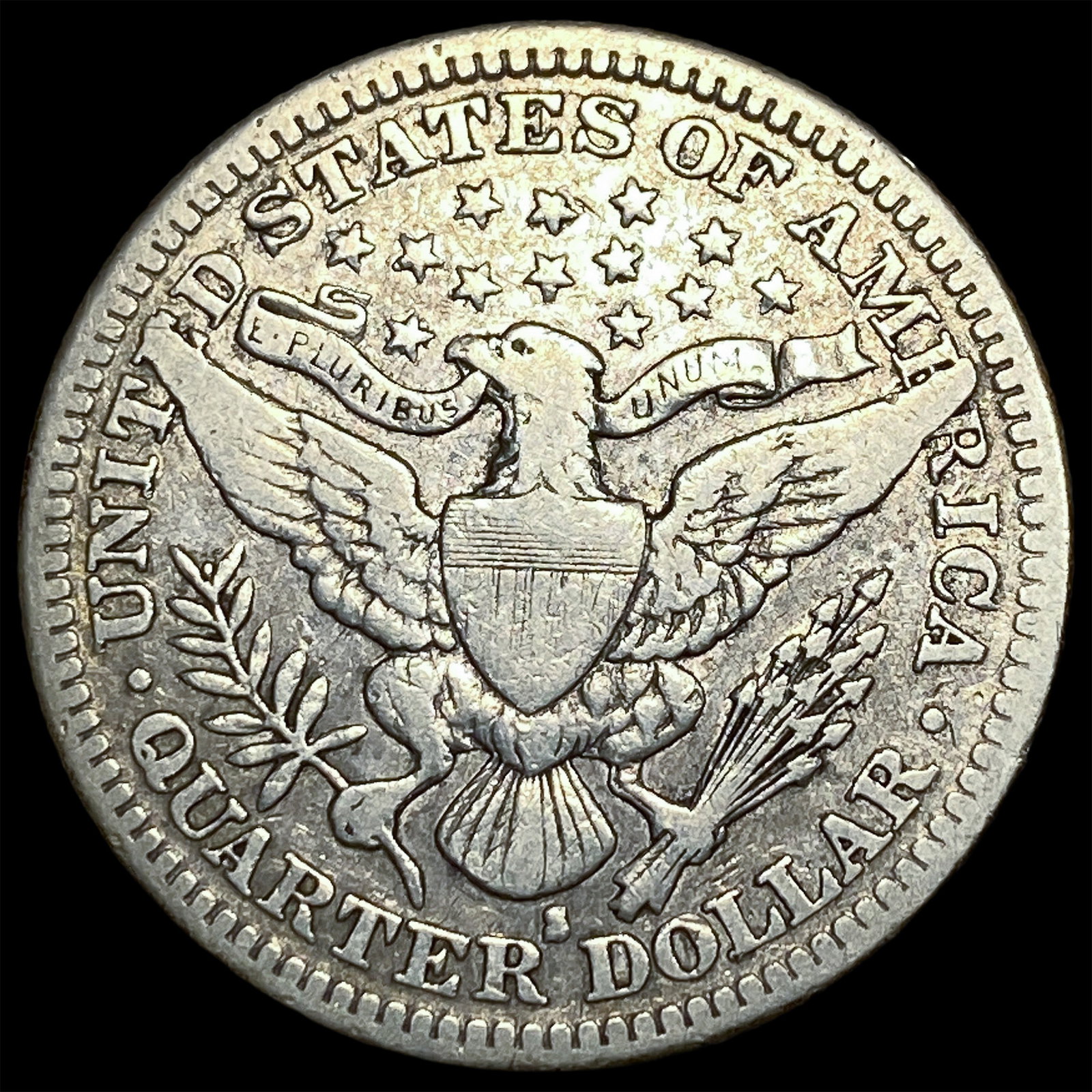 1914-S Barber Silver Quarter LIGHTLY CIRCULATED - 2