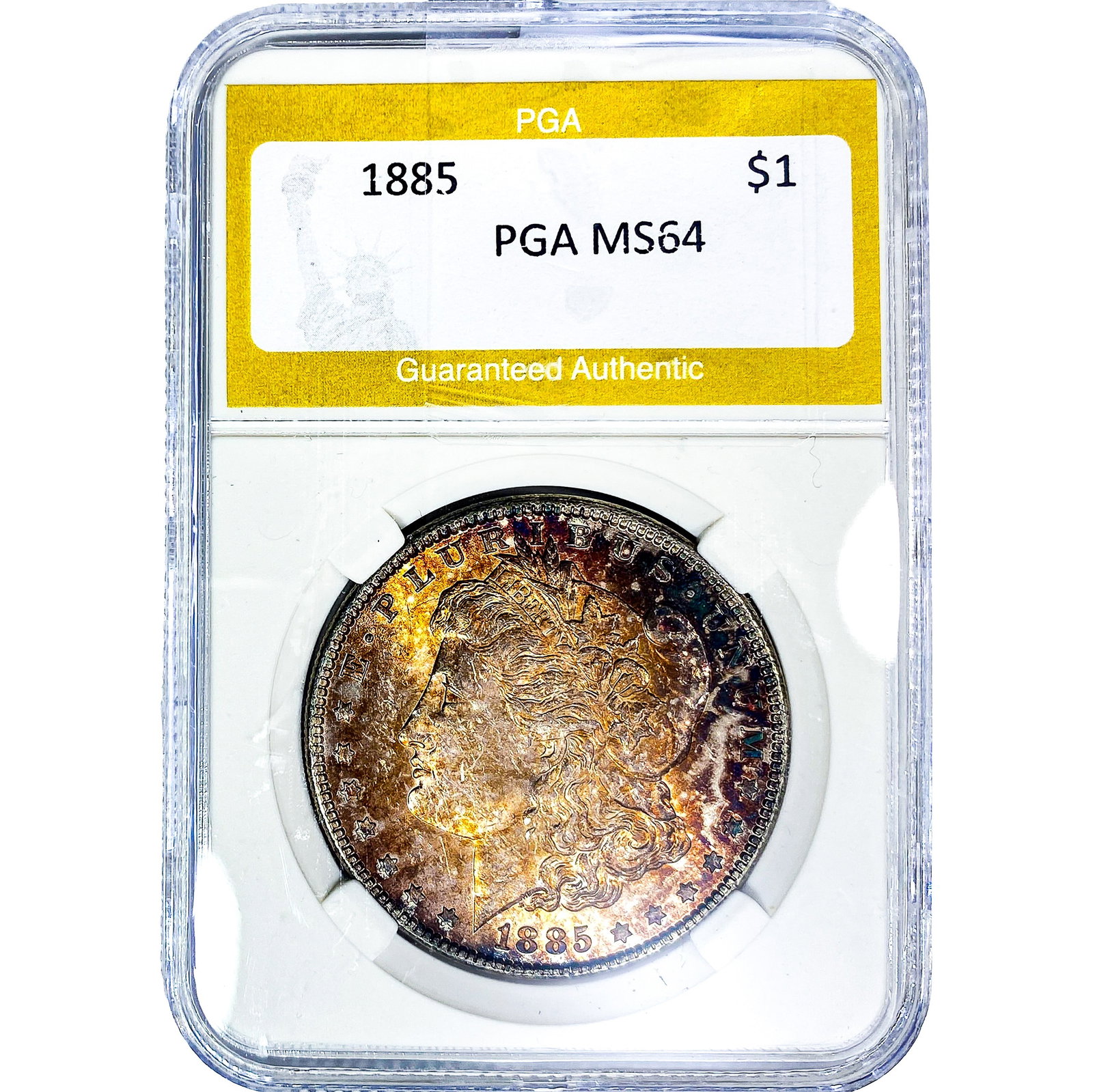 1885 Morgan Silver Dollar PGA MS64: 1885 Morgan Silver Dollar PGA MS64